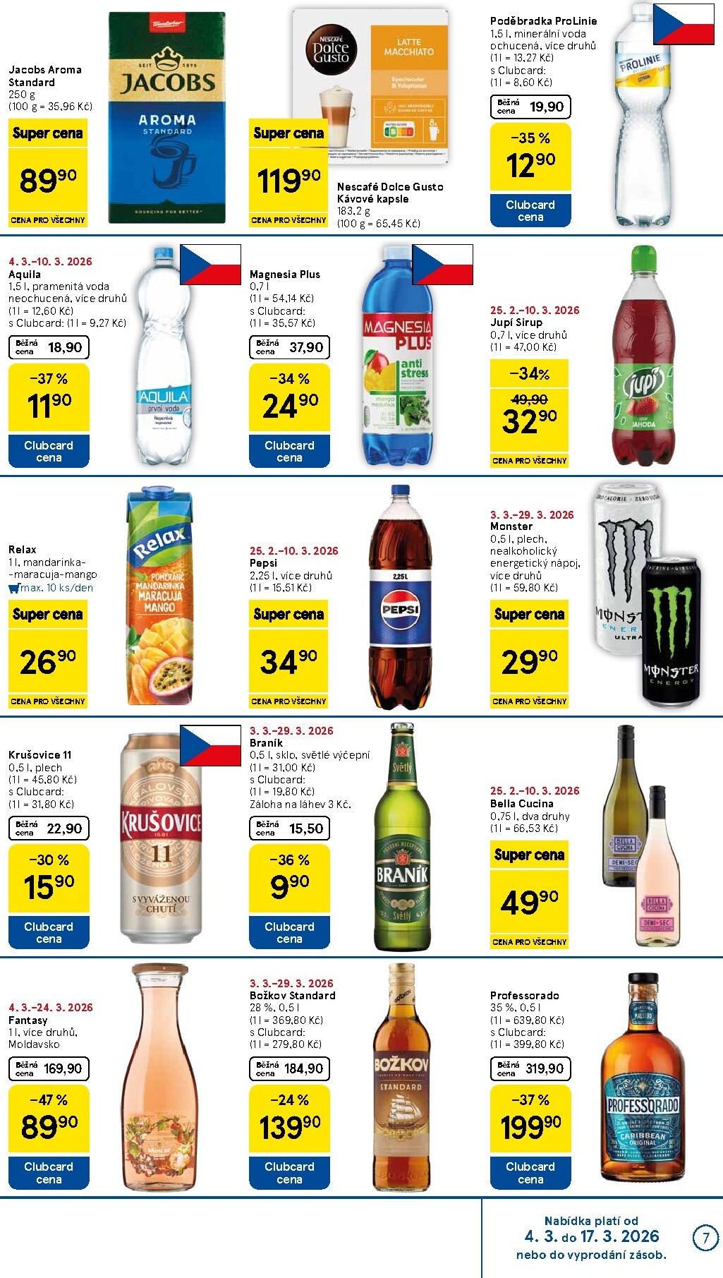 tesco - Tesco supermarket leták platný od středy 04.03.2026 do úterý 10.03.2026 - page: 7