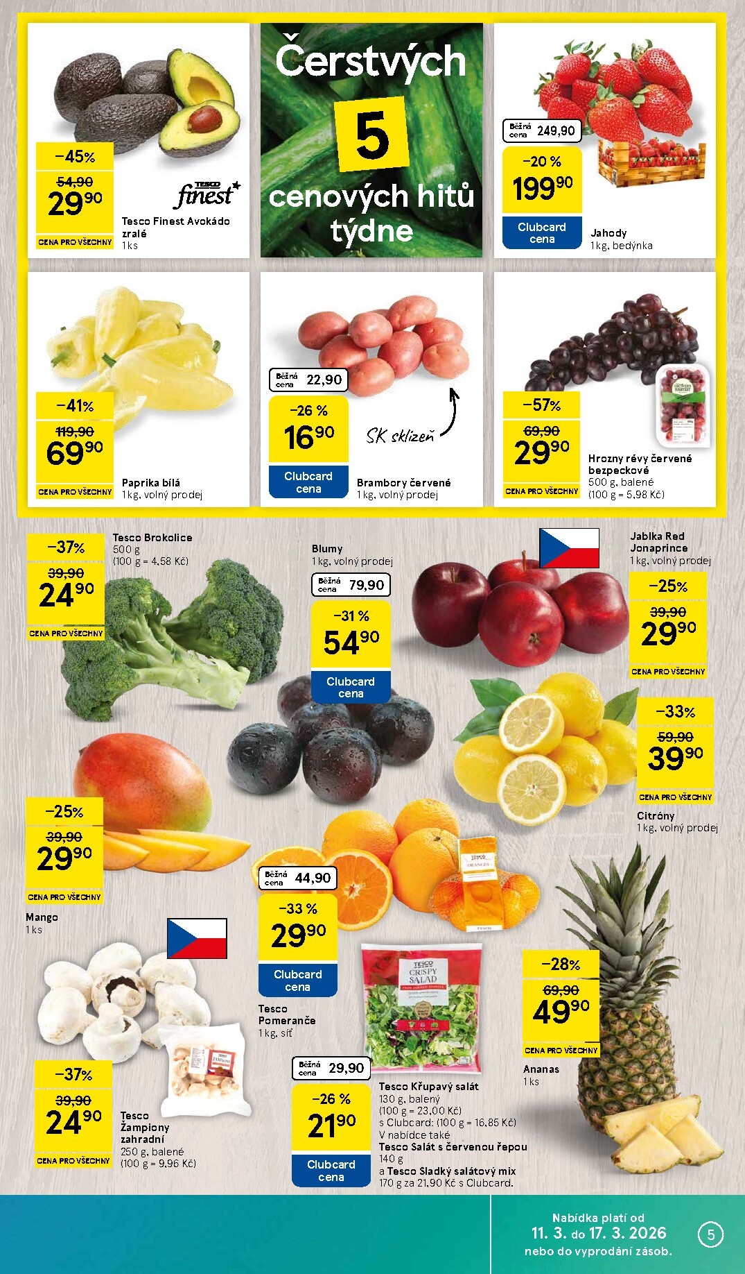 tesco - Tesco leták platný od středy 11.03.2026 do úterý 17.03.2026 - page: 5