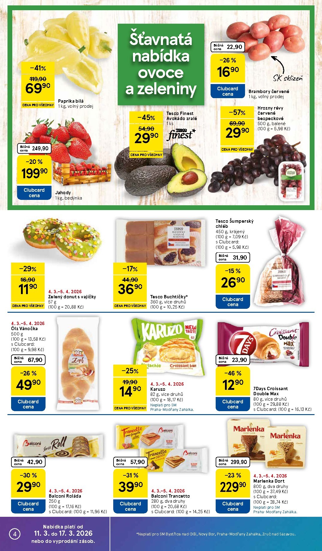 tesco - Tesco supermarket leták platný od středy 11.03.2026 do úterý 17.03.2026 - page: 4