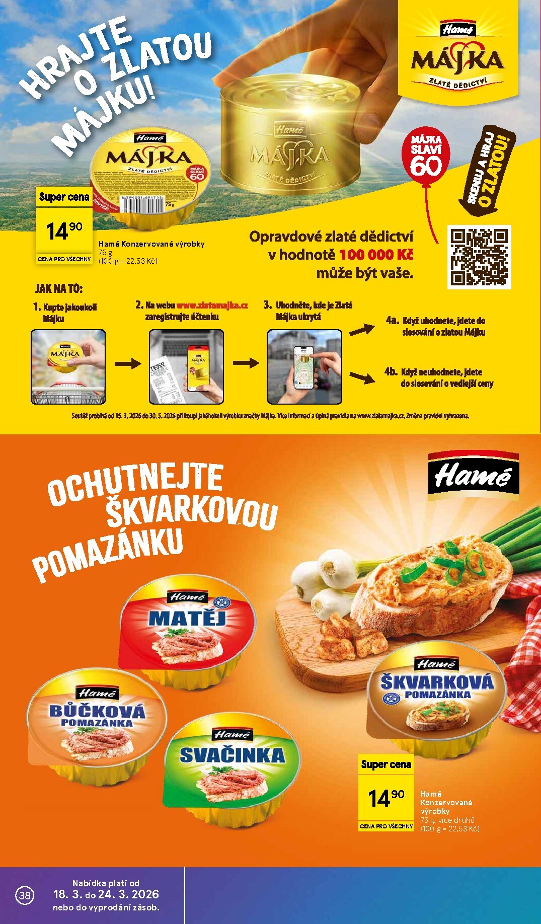 tesco - Tesco leták platný od středy 18.03.2026 do úterý 24.03.2026 - page: 38