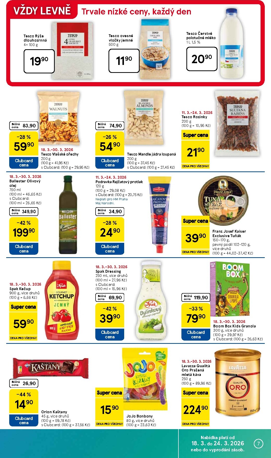 tesco - Tesco leták platný od středy 18.03.2026 do úterý 24.03.2026 - page: 7