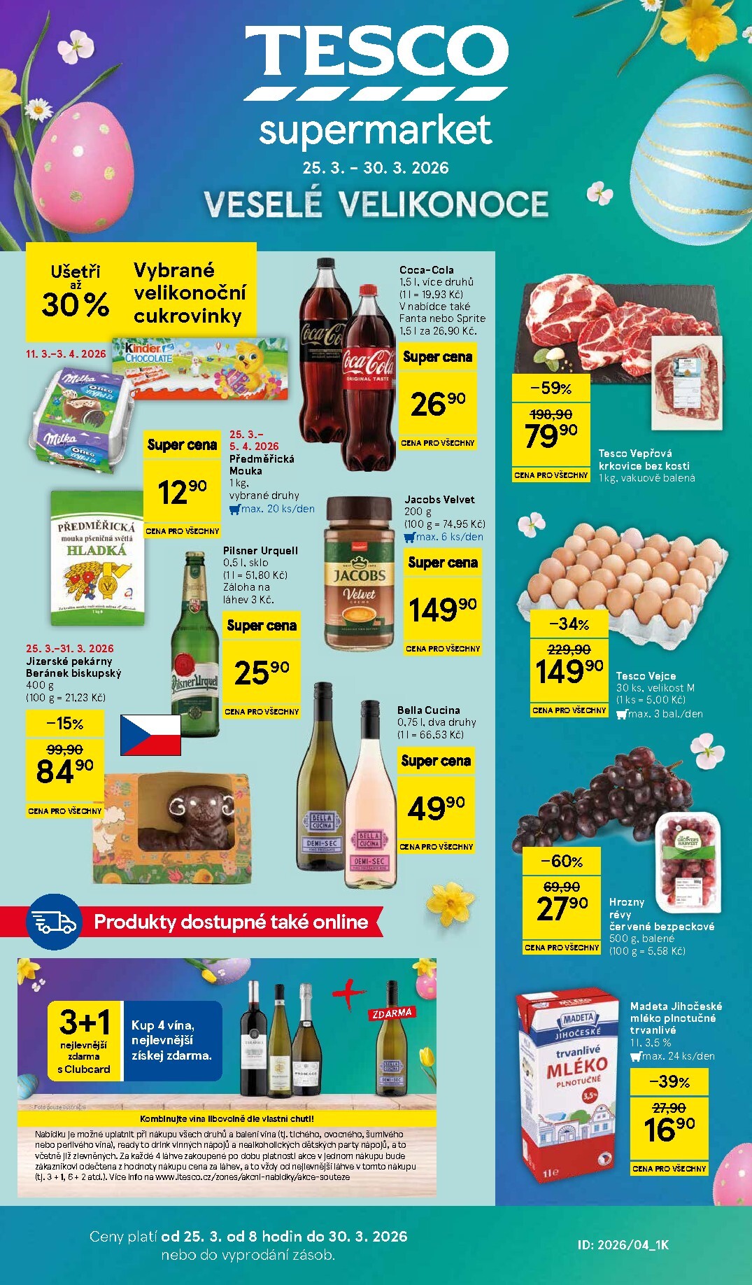 tesco - Tesco supermarket leták platný od středy 25.03.2026 do pondělí 30.03.2026