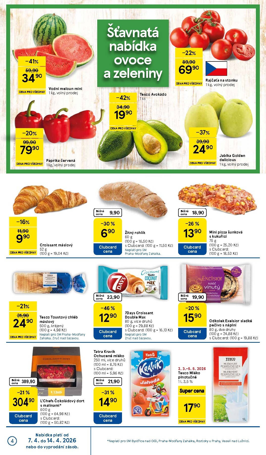 tesco - Tesco supermarket leták platný od úterý 07.04.2026 do úterý 14.04.2026 - page: 4