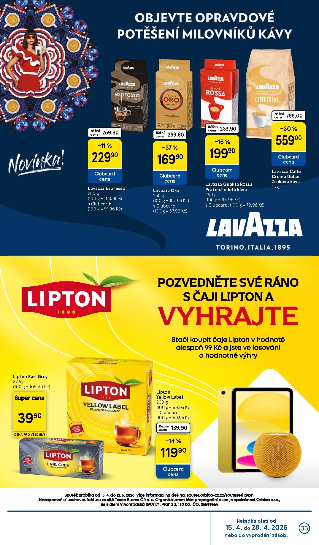tesco - Budoucí Tesco leták platný od středy 15.04.2026 do úterý 21.04.2026 - page: 33