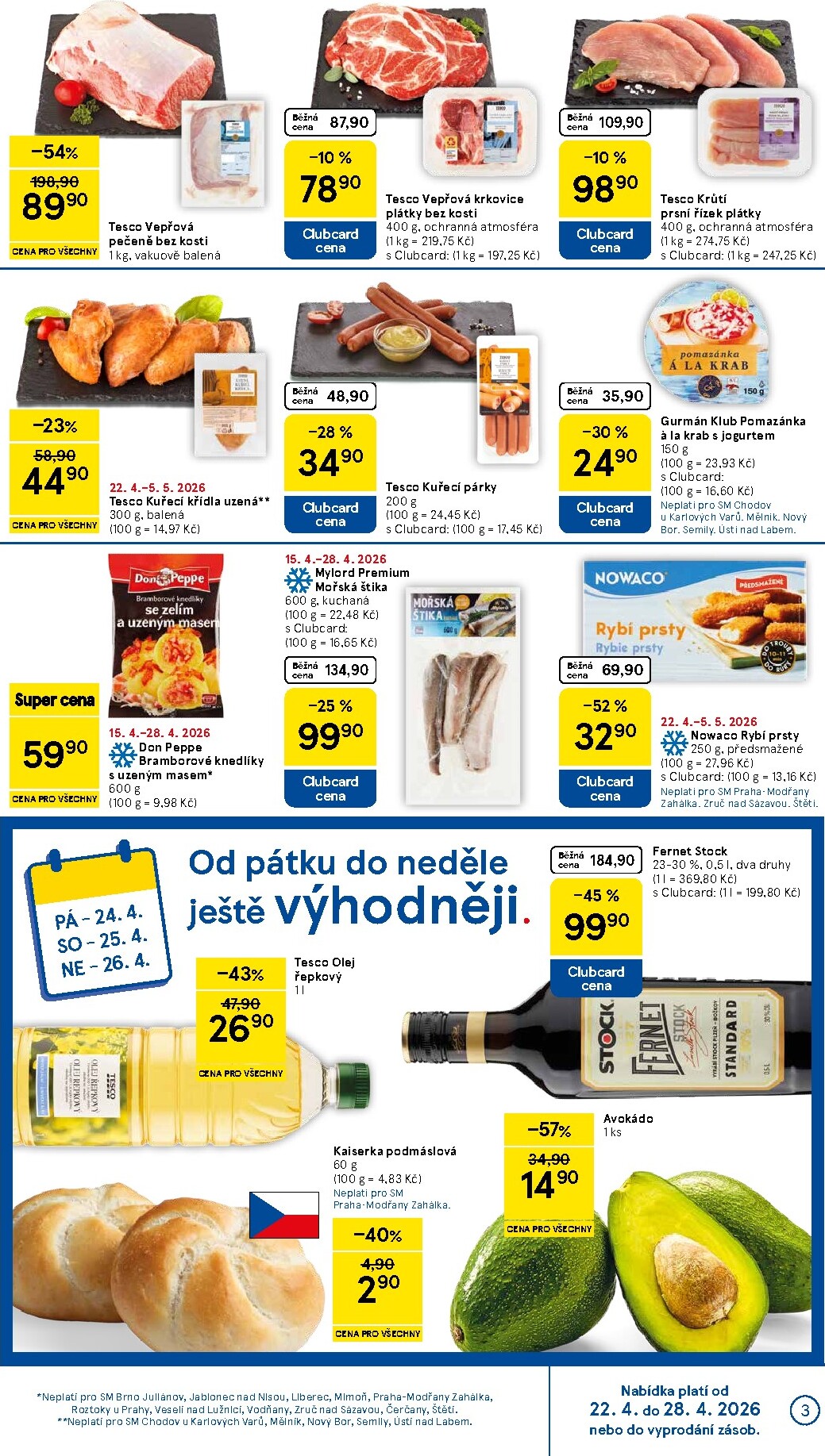 tesco - Budoucí Tesco supermarket leták platný od středy 22.04.2026 do úterý 28.04.2026 - page: 3
