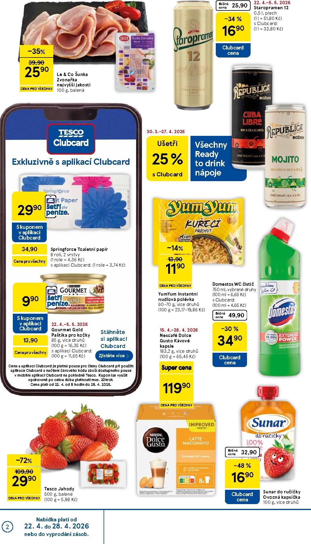 tesco - Budoucí Tesco supermarket leták platný od středy 22.04.2026 do úterý 28.04.2026 - page: 2