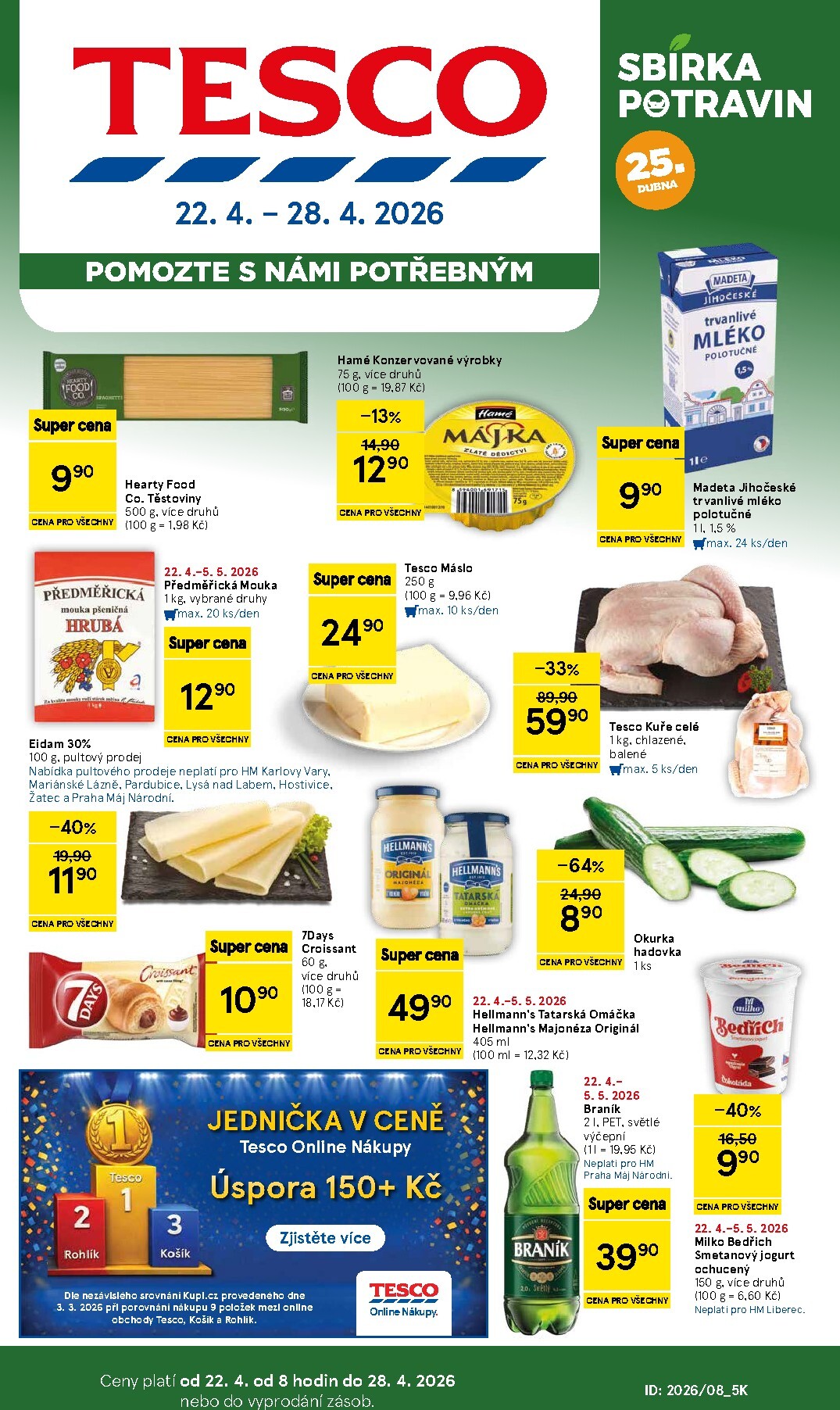 tesco - Budoucí Tesco leták platný od středy 22.04.2026 do úterý 28.04.2026
