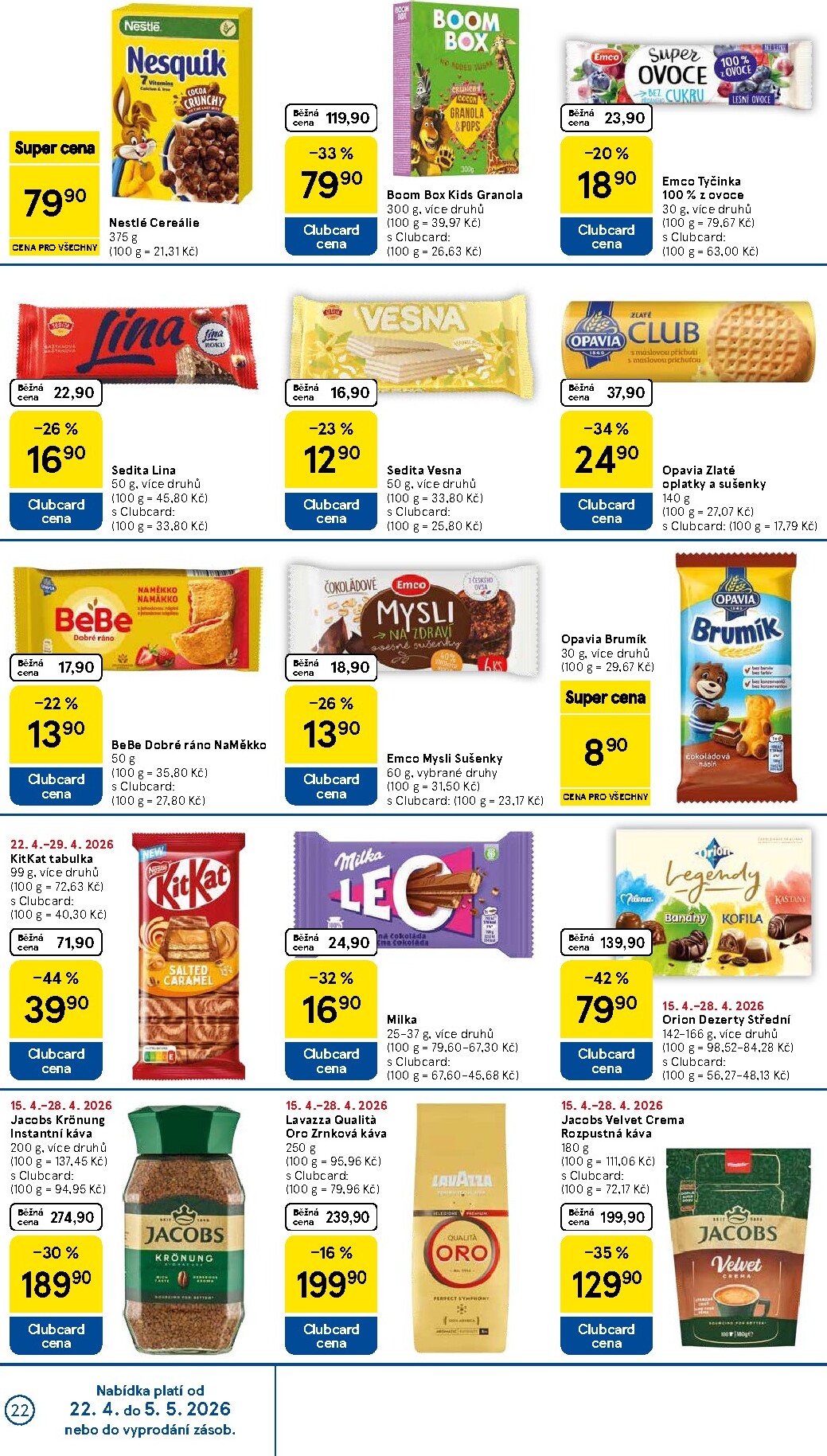 tesco - Budoucí Tesco leták platný od středy 22.04.2026 do úterý 28.04.2026 - page: 22