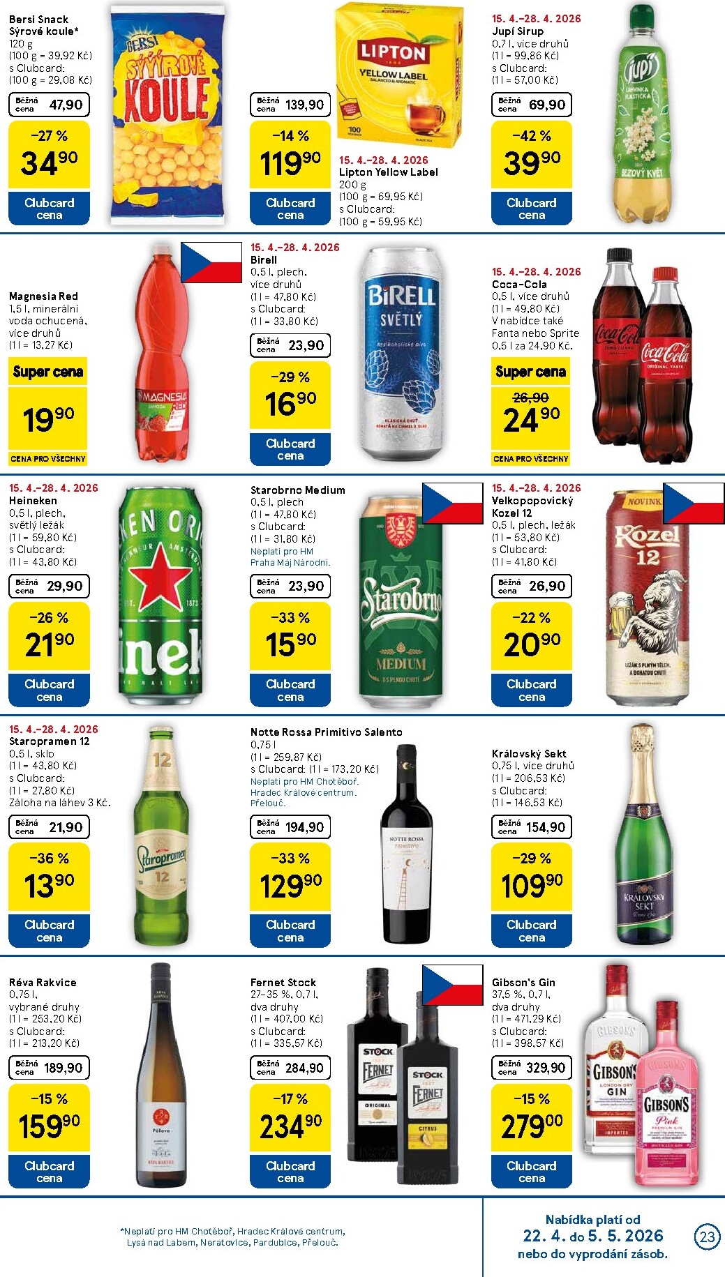 tesco - Budoucí Tesco leták platný od středy 22.04.2026 do úterý 28.04.2026 - page: 23