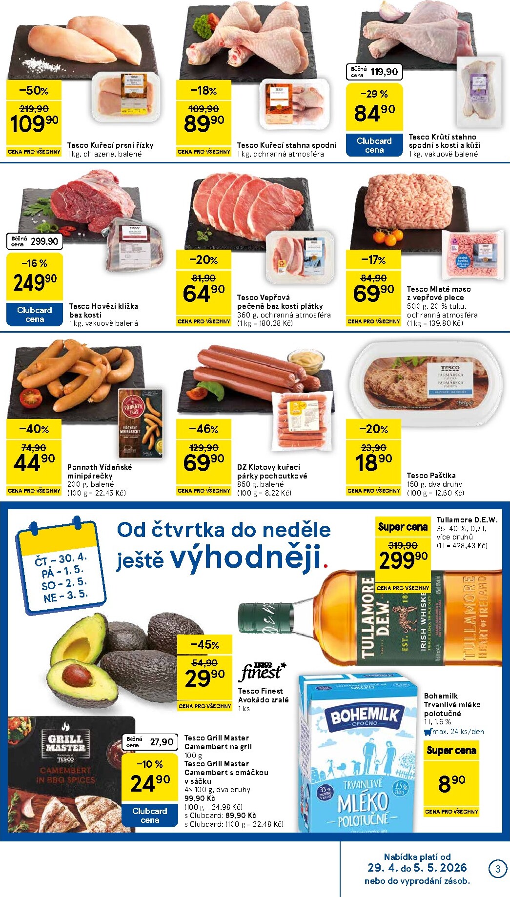 tesco - Budoucí Tesco supermarket leták platný od středy 29.04.2026 do úterý 05.05.2026 - page: 3