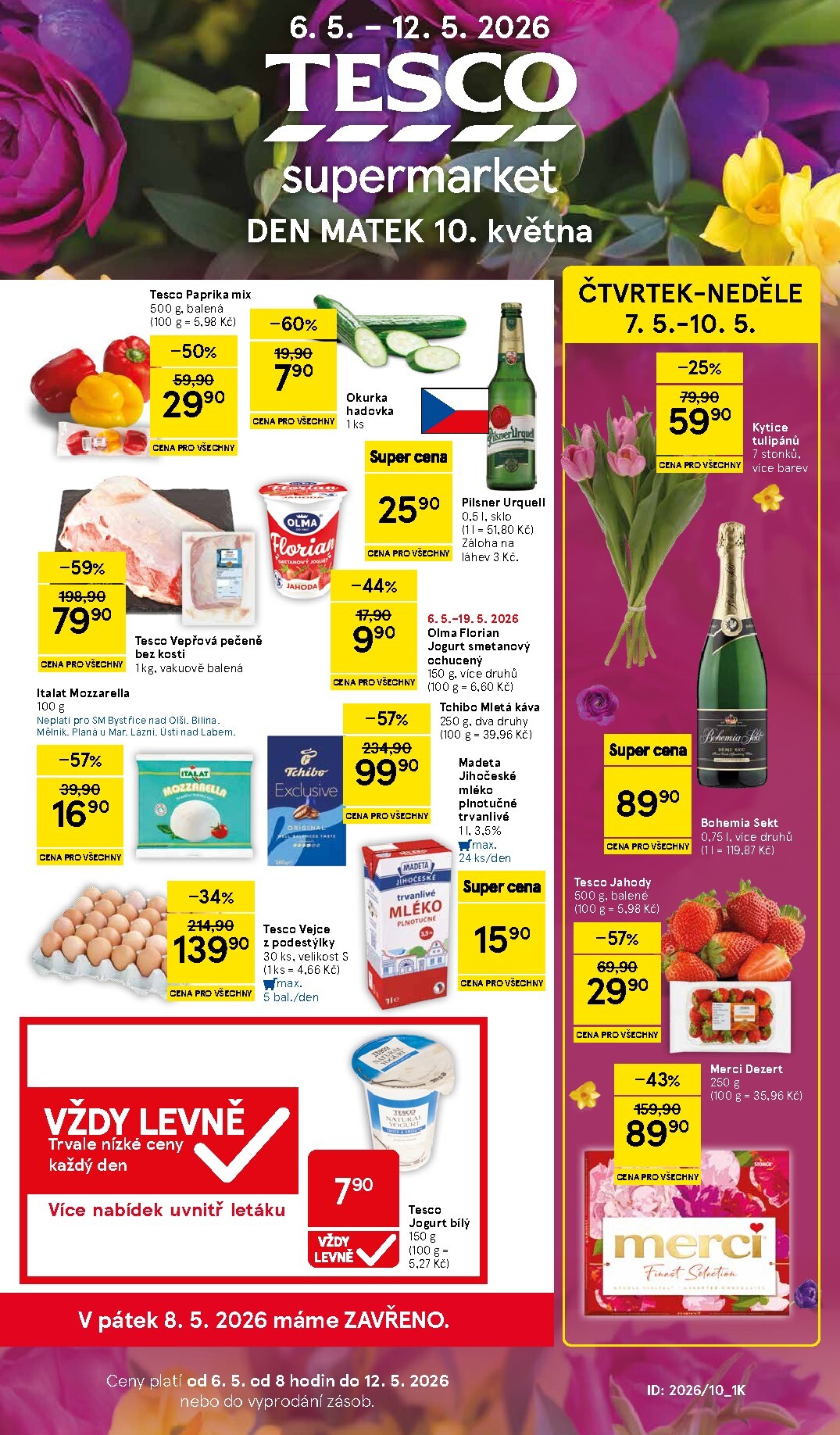tesco - Budoucí Tesco supermarket leták platný od středy 06.05.2026 do úterý 12.05.2026 - page: 1