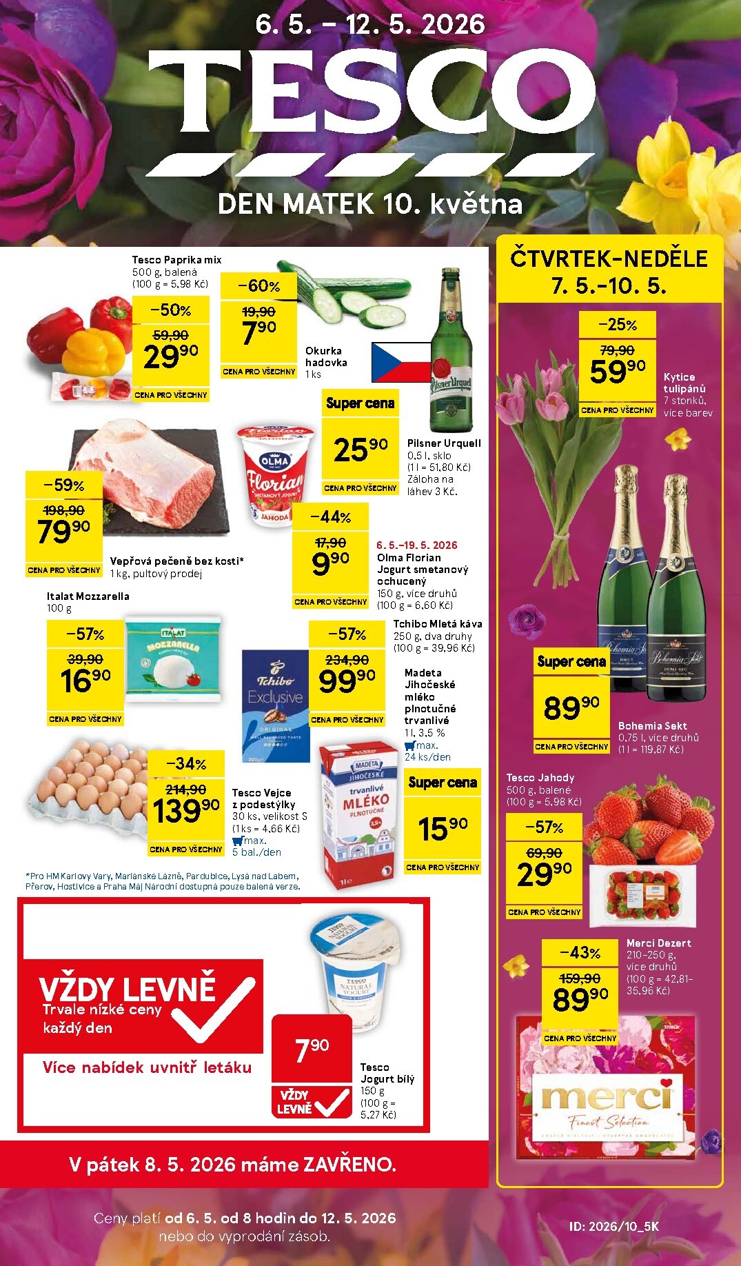 tesco - Budoucí Tesco leták platný od středy 06.05.2026 do úterý 12.05.2026