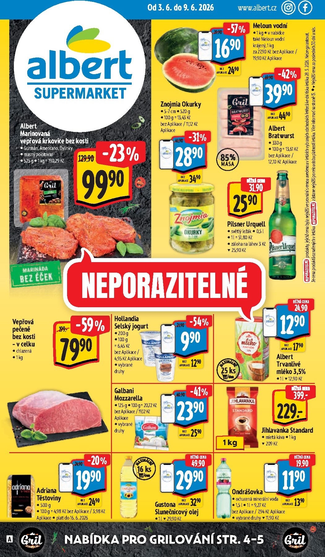 albert - Aktuální Albert Supermarket leták platný od středy 03.06.2026 do úterý 09.06.2026