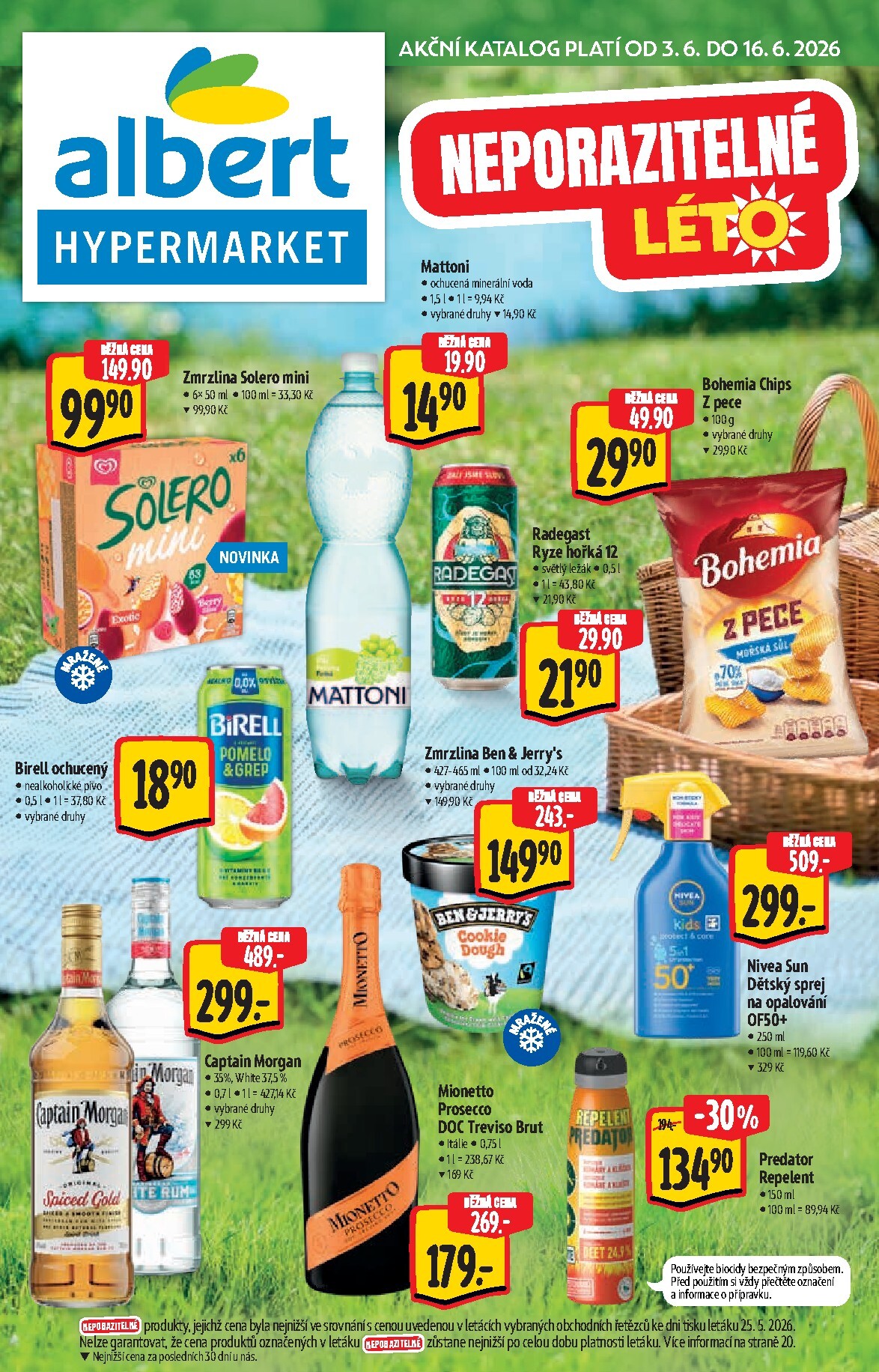 albert - Aktuální Albert Hypermarket - Léto leták platný od středy 03.06.2026 do úterý 16.06.2026