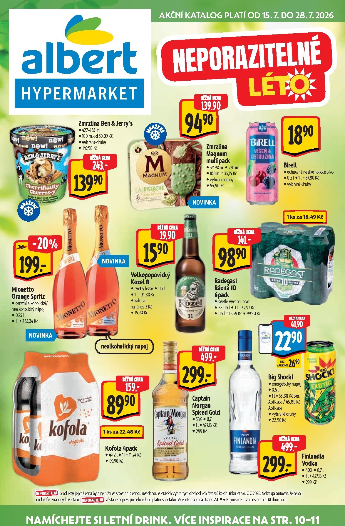albert - Budoucí Albert Hypermarket - Léto leták platný od středy 15.07.2026 do úterý 28.07.2026