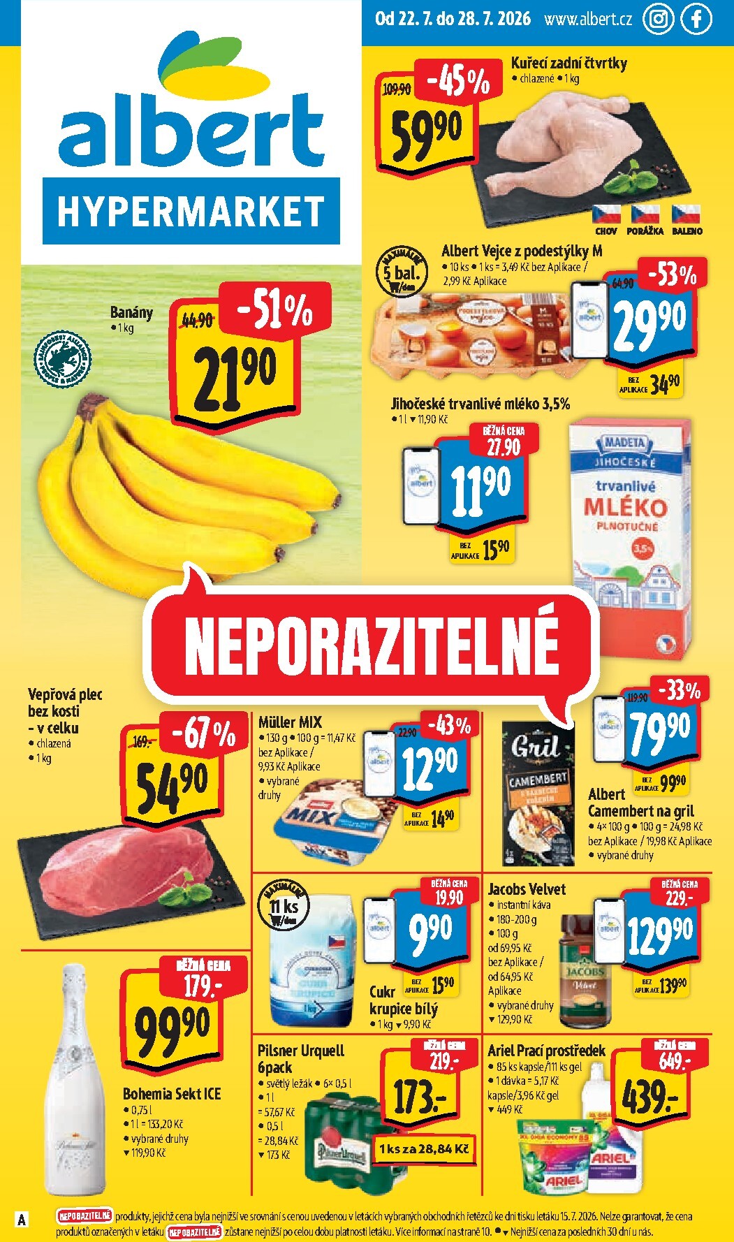 albert - Budoucí Albert Hypermarket leták platný od středy 22.07.2026 do úterý 28.07.2026
