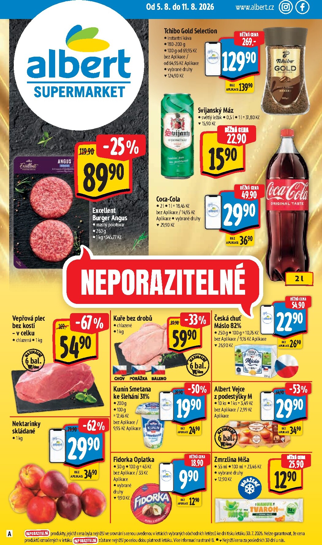 albert - Budoucí Albert Supermarket leták platný od středy 05.08.2026 do úterý 11.08.2026 - page: 1