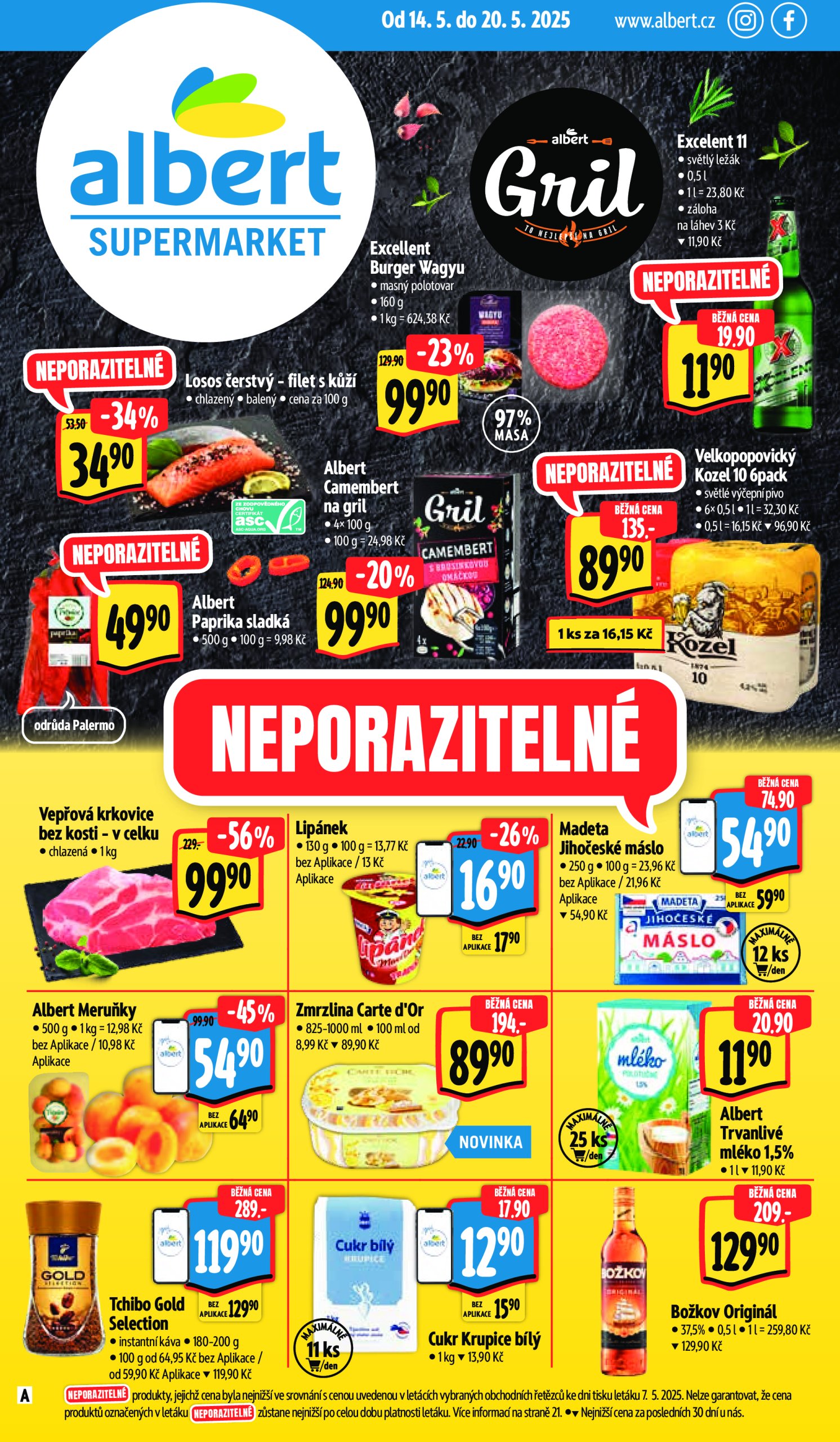 albert - Leták Albert Supermarket od 14.05. do 20.05.