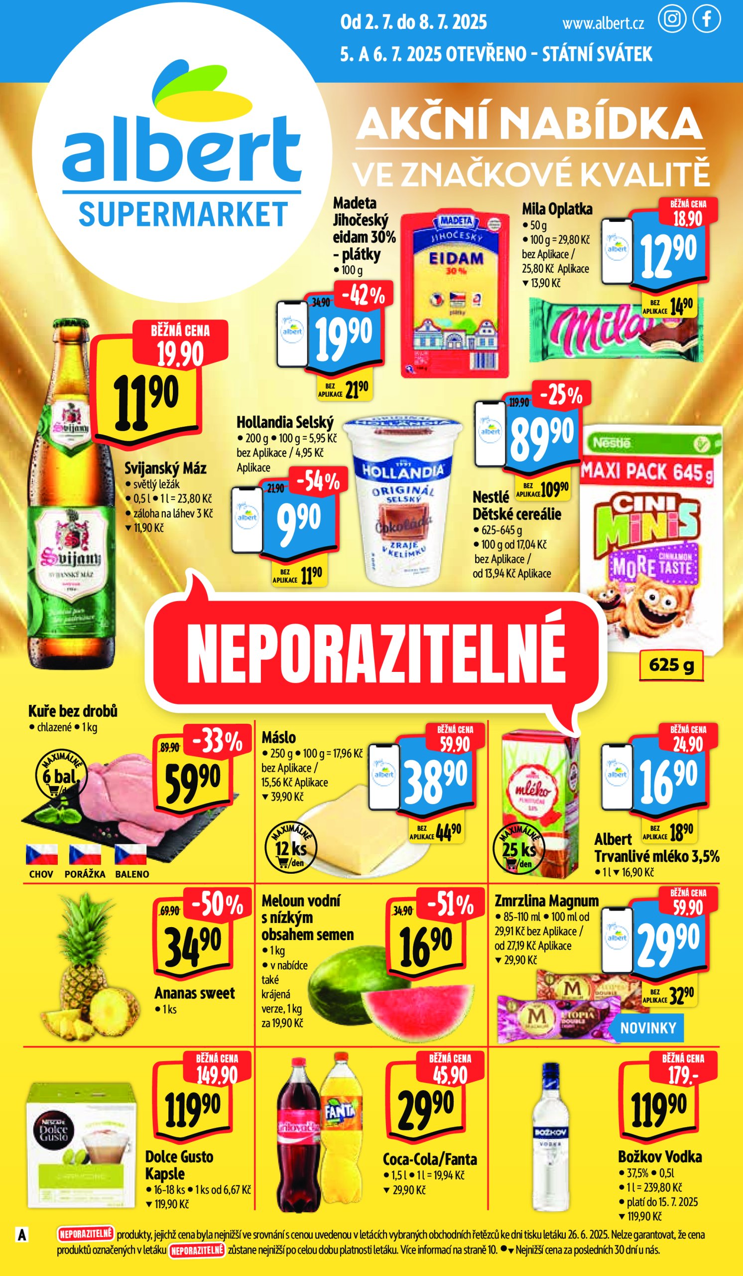 albert - Leták Albert Supermarket od 02.07. do 08.07.