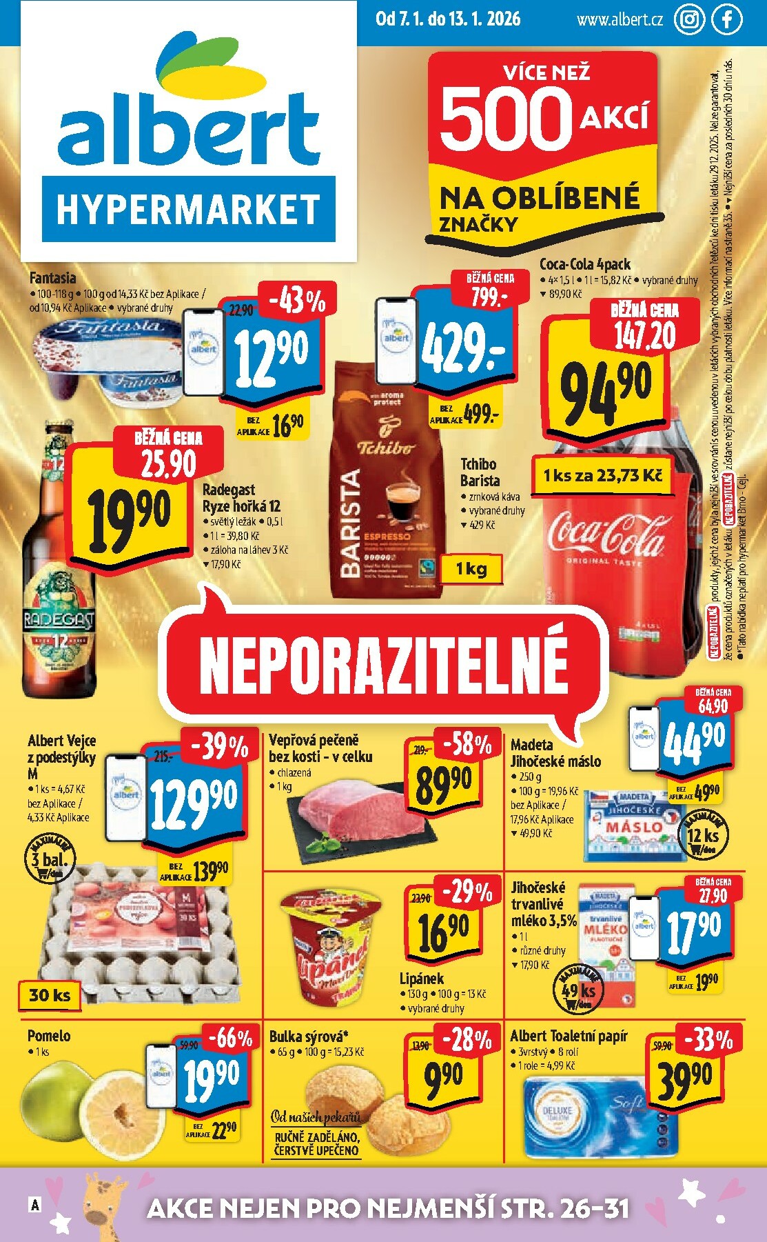 albert - Aktuální leták Albert Hypermarket od 07.01. do 13.01.