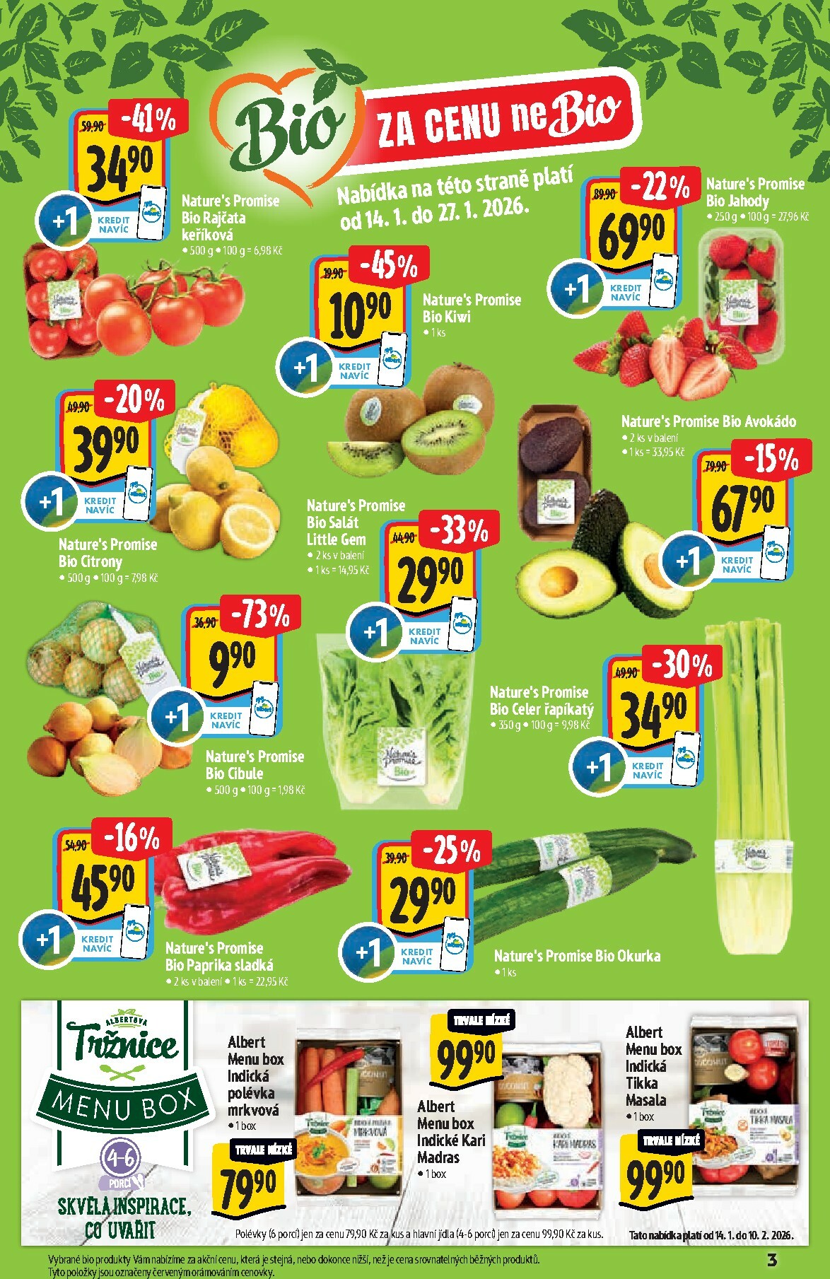 albert - Aktuální leták Albert Supermarket - Bio od 14.01. do 10.02. - page: 3