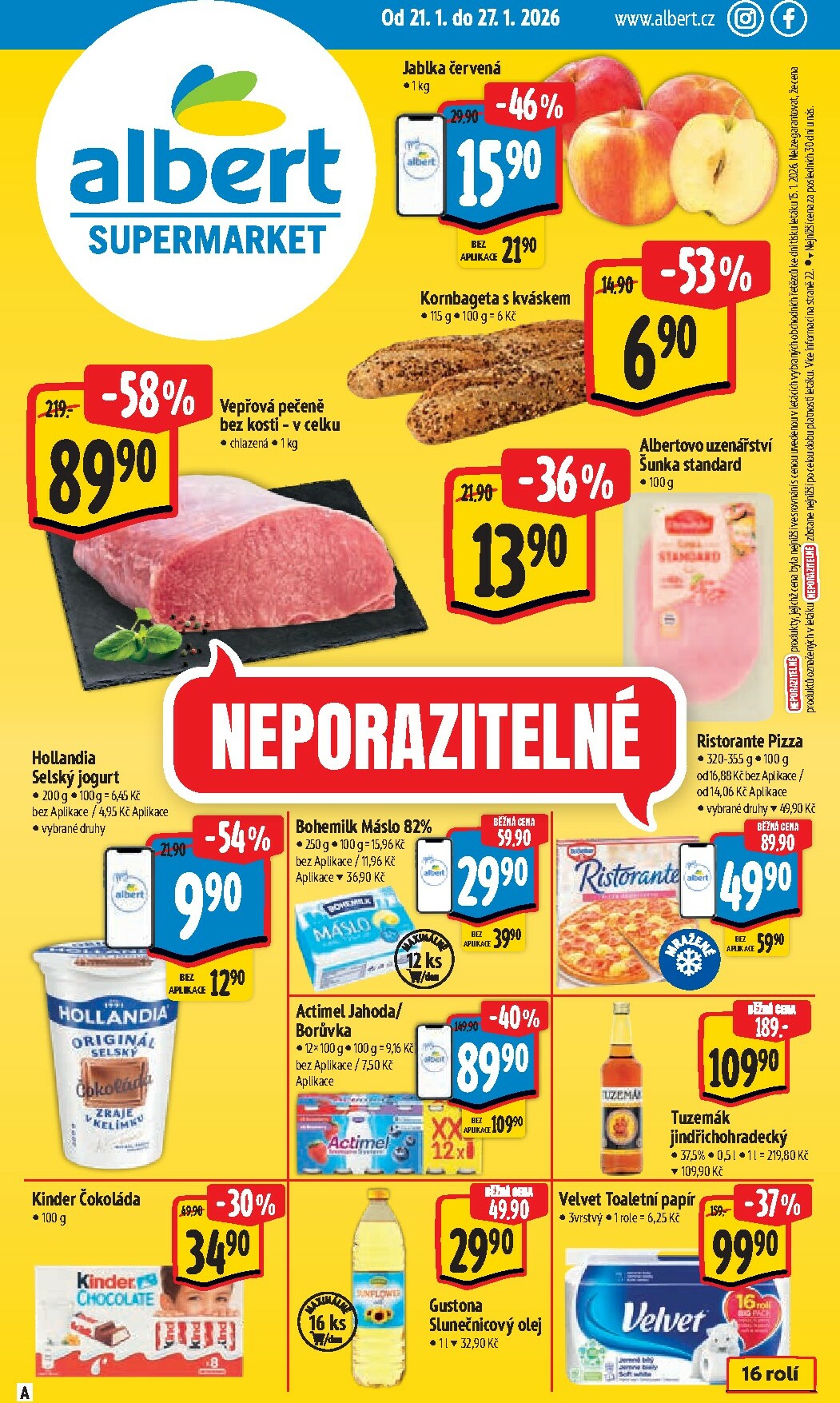 albert - Aktuální leták Albert Supermarket od 21.01. do 27.01.