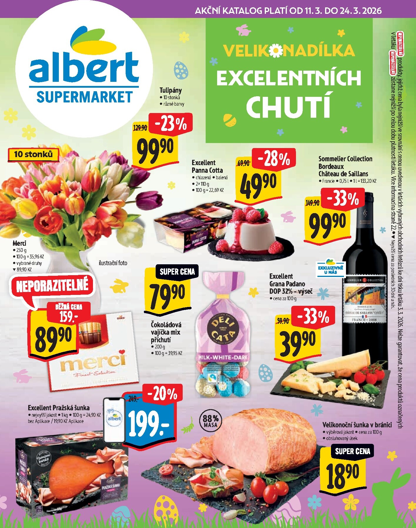 albert - Albert Supermarket - Velikonoce leták platný od středy 11.03.2026 do úterý 24.03.2026