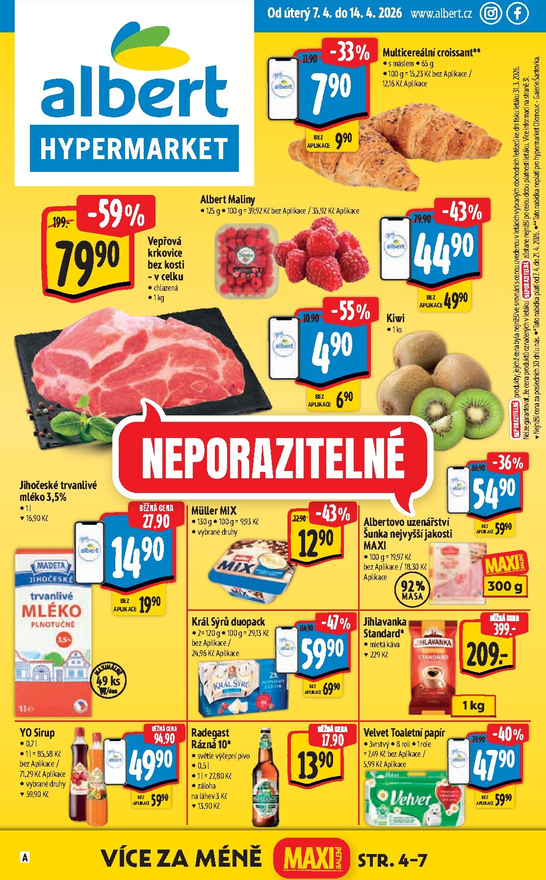 albert - Albert Hypermarket leták platný od úterý 07.04.2026 do úterý 14.04.2026