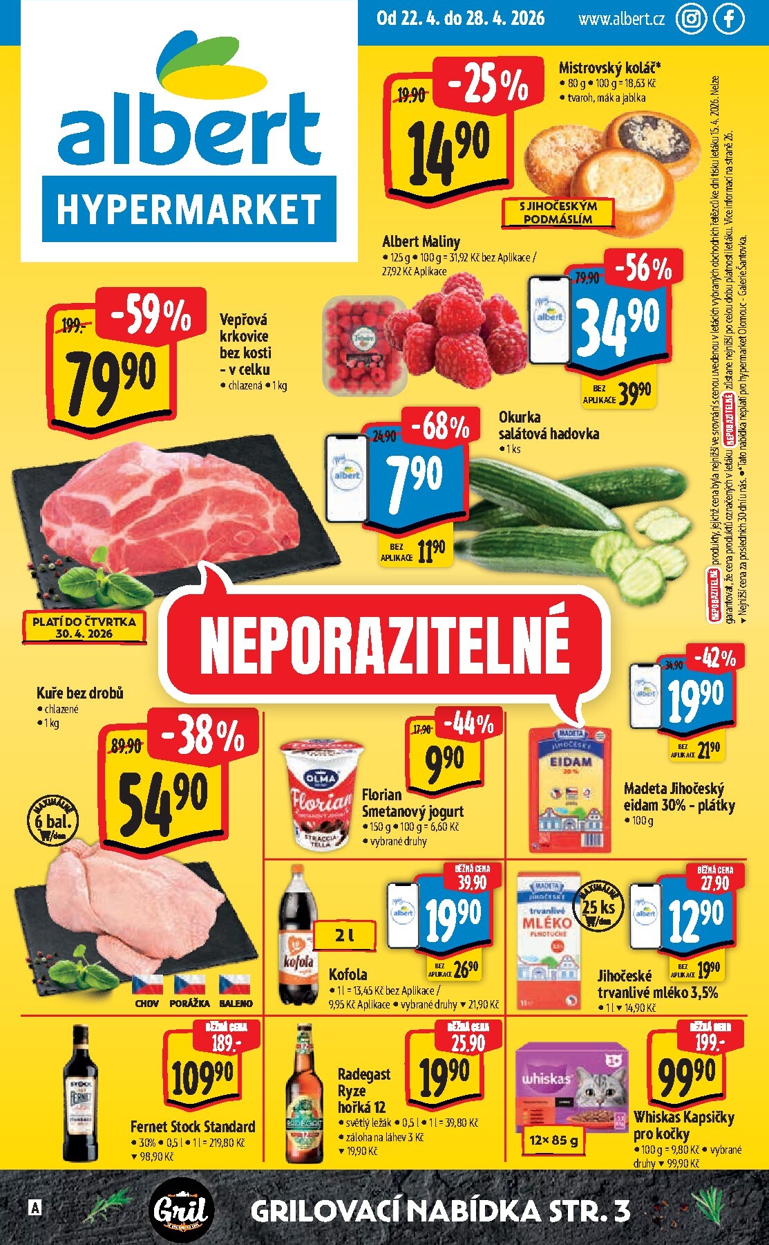 albert - Budoucí Albert Hypermarket leták platný od středy 22.04.2026 do úterý 28.04.2026