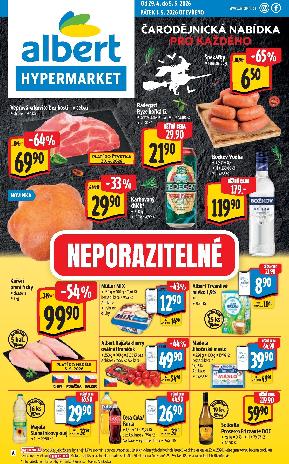 albert - Budoucí Albert Hypermarket leták platný od středy 29.04.2026 do úterý 05.05.2026
