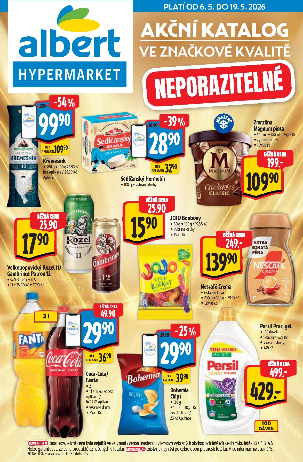 albert - Budoucí Albert Hypermarket - Akční katalog leták platný od středy 06.05.2026 do úterý 19.05.2026