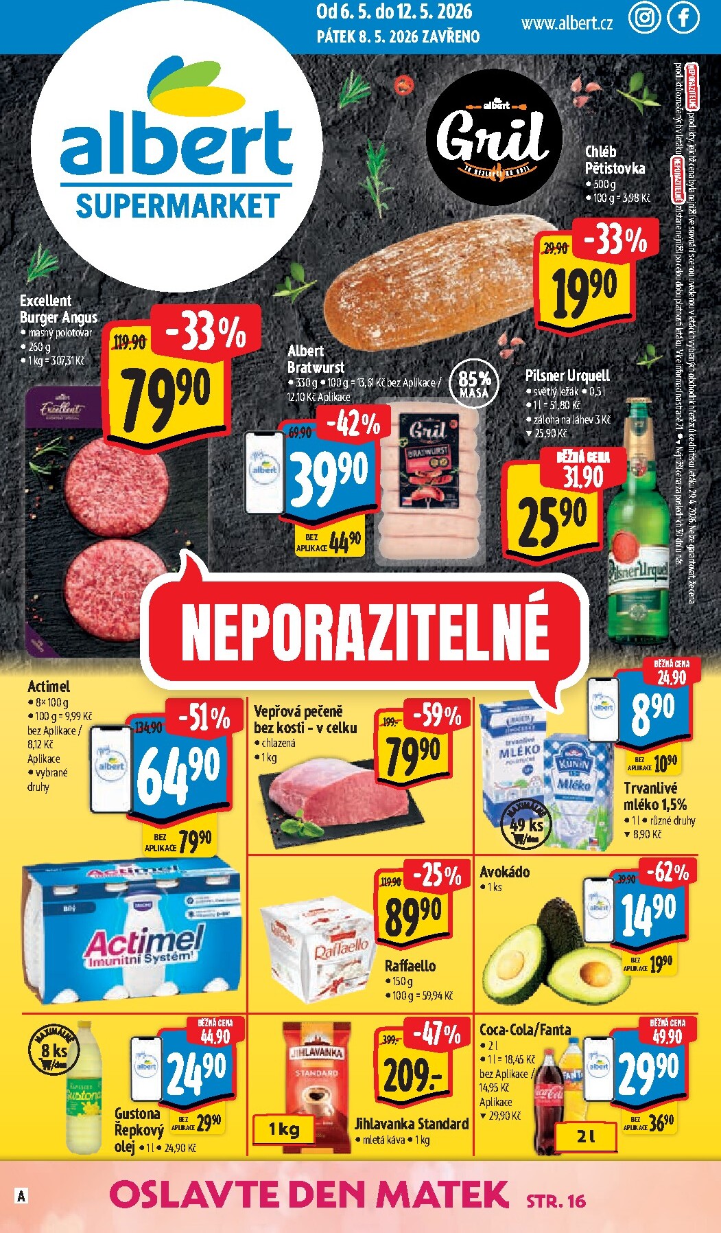 albert - Budoucí Albert Supermarket - Gril leták platný od středy 06.05.2026 do úterý 12.05.2026