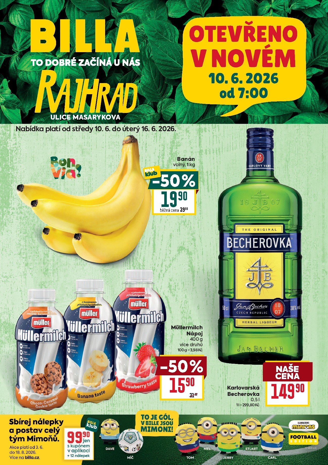 billa - Budoucí Billa - Rajhrad leták platný od středy 10.06.2026 do úterý 16.06.2026