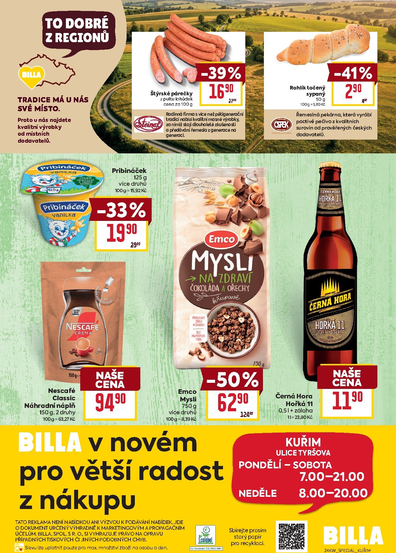 billa - Aktuální Billa - Speciál: Kuřim leták platný od středy 10.06.2026 do úterý 16.06.2026 - page: 2