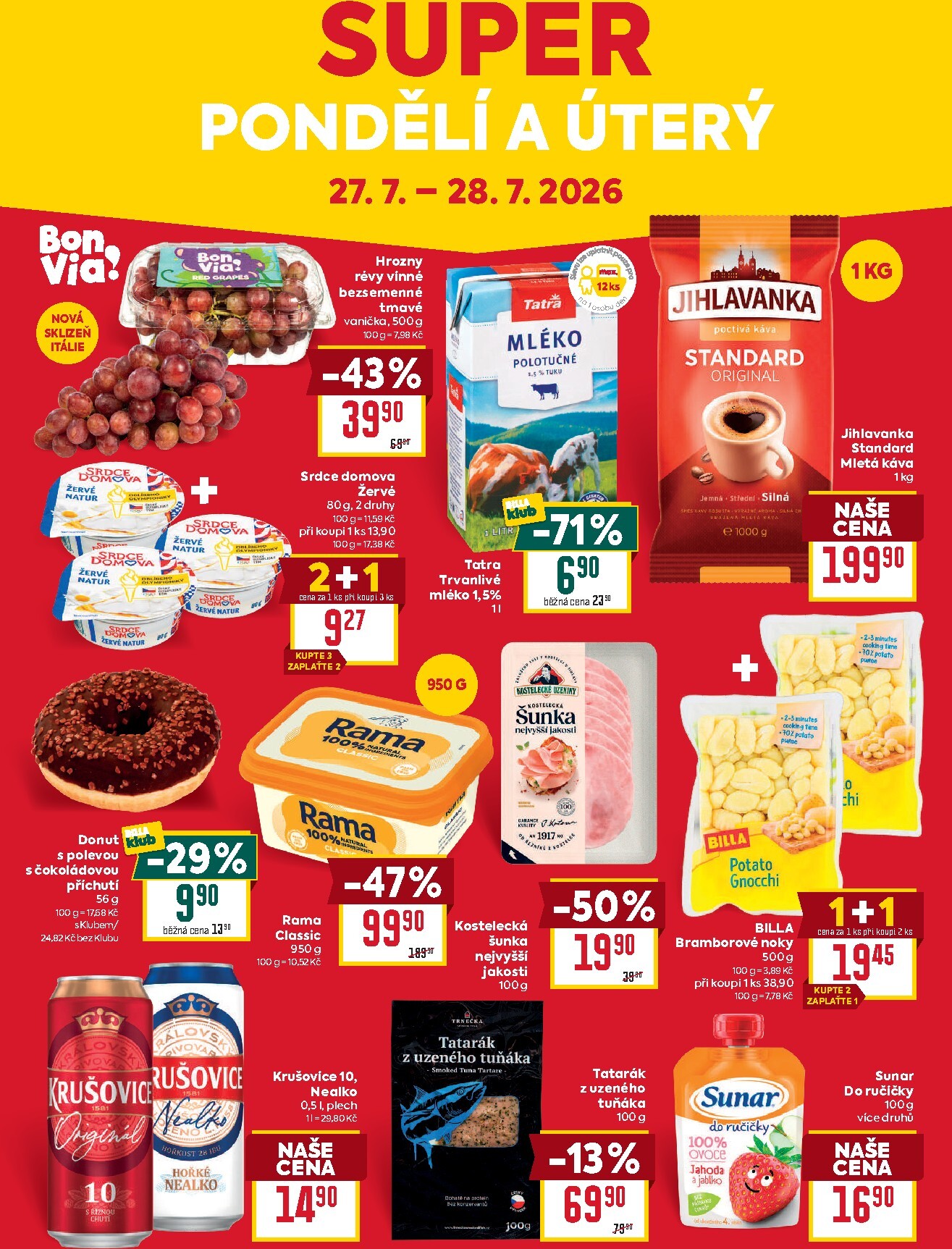 billa - Aktuální Billa - Malý leták leták platný od středy 22.07.2026 do úterý 28.07.2026 - page: 8