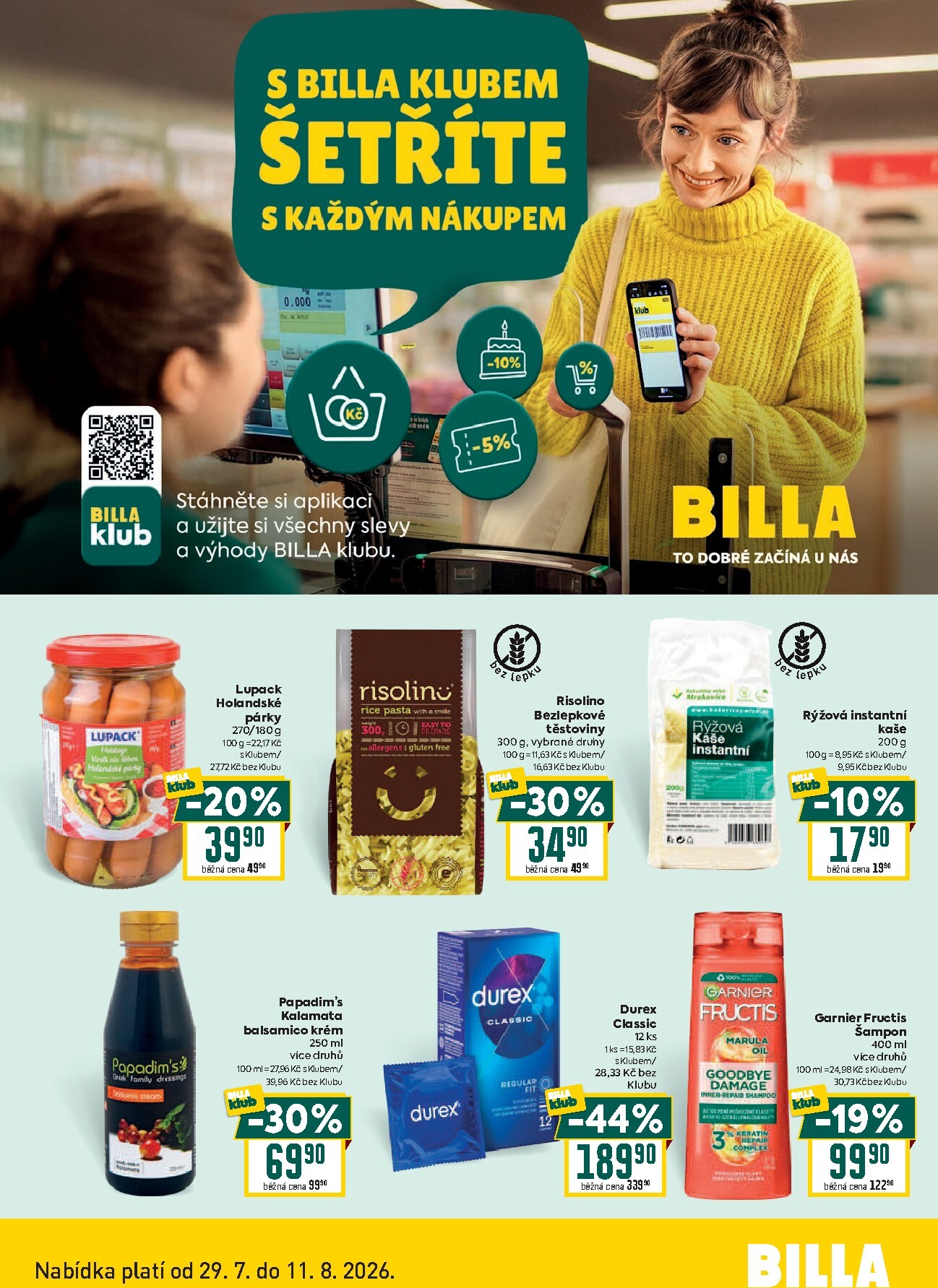 billa - Aktuální Billa - Klub leták platný od středy 29.07.2026 do úterý 11.08.2026 - page: 2