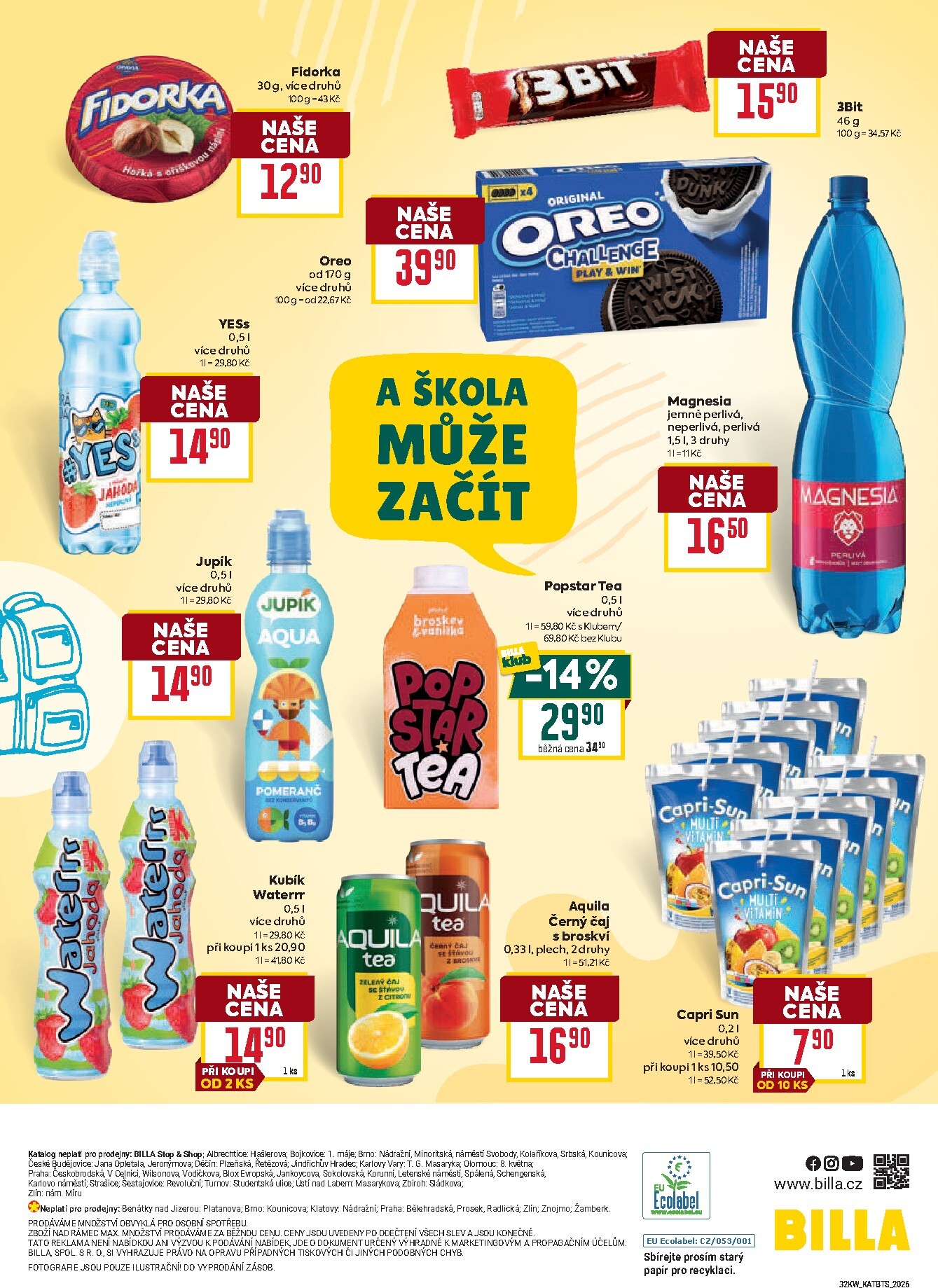 billa - Budoucí Billa - Na cestě za jedničkami leták platný od středy 05.08.2026 do úterý 08.09.2026 - page: 20