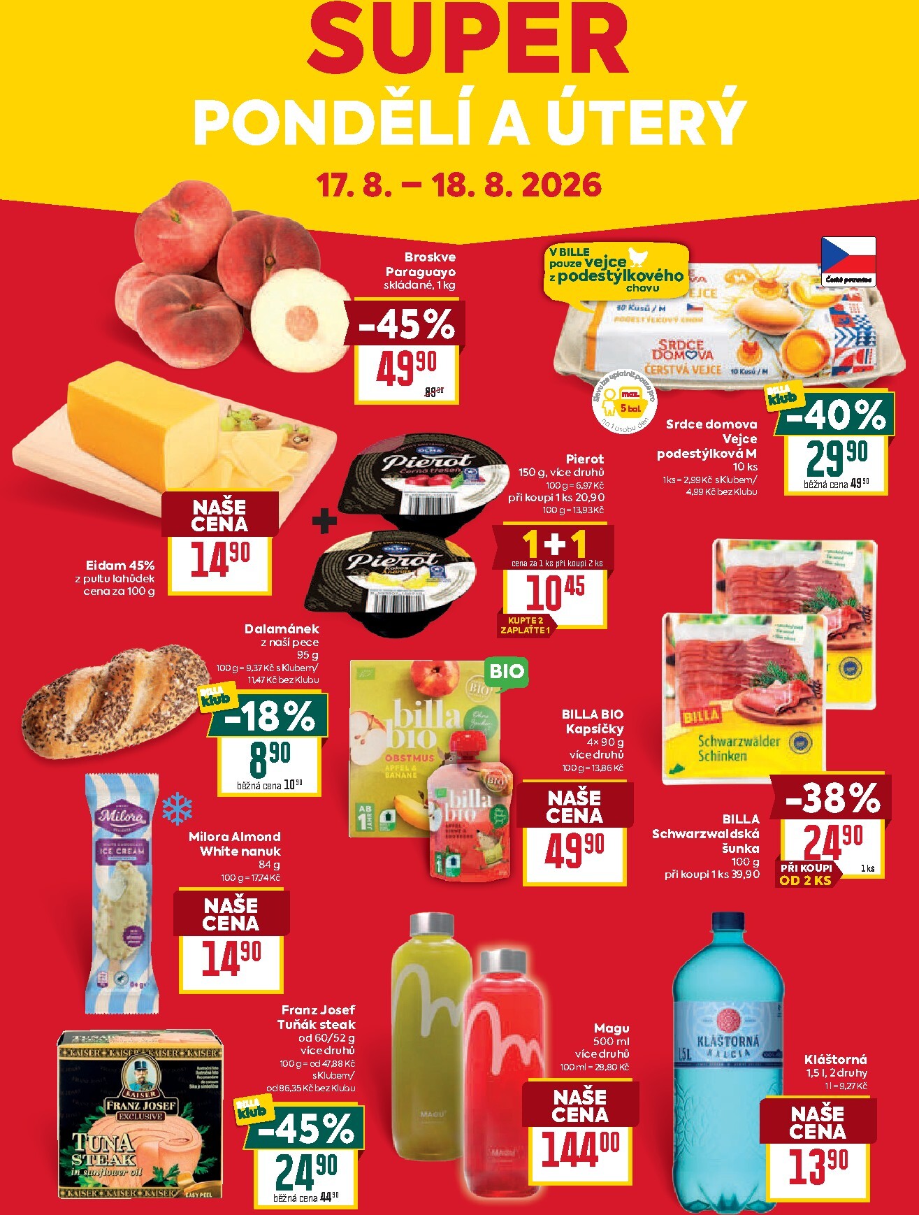 billa - Aktuální Billa - Malý leták leták platný od středy 12.08.2026 do úterý 18.08.2026 - page: 8