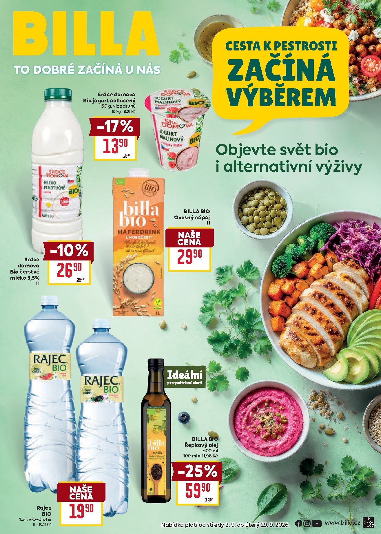 billa - Budoucí Billa - Katalog: Zdraví leták platný od středy 02.09.2026 do úterý 29.09.2026