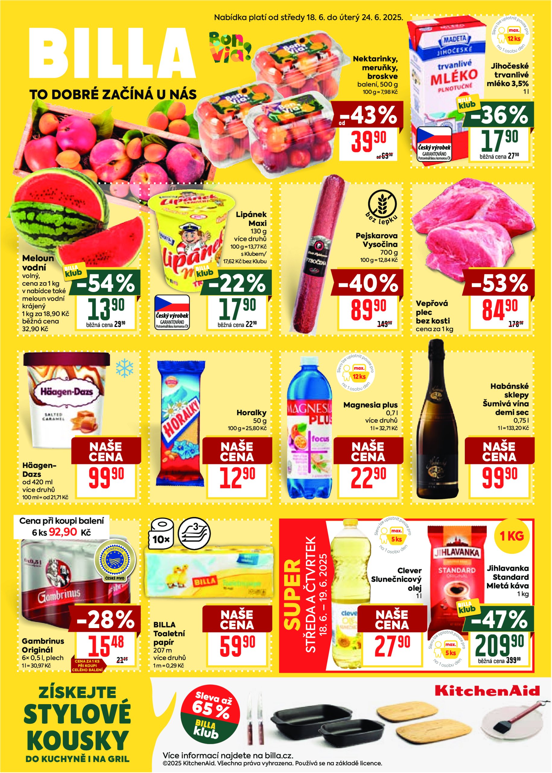 billa - Leták Billa - Malý leták od 18.06. do 24.06.