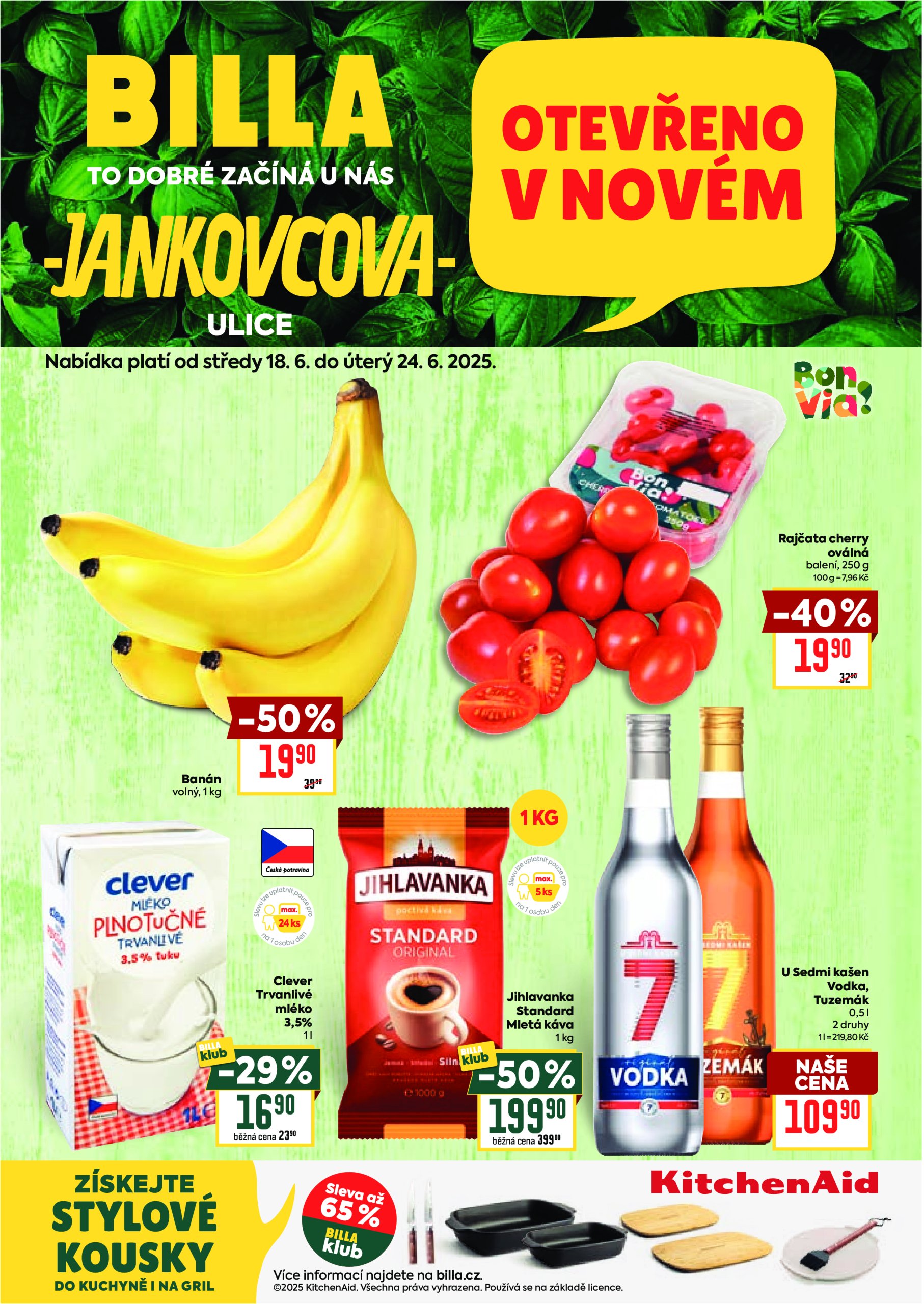 billa - Leták Billa - Praha, Jankovcova od 18.06. do 24.06.