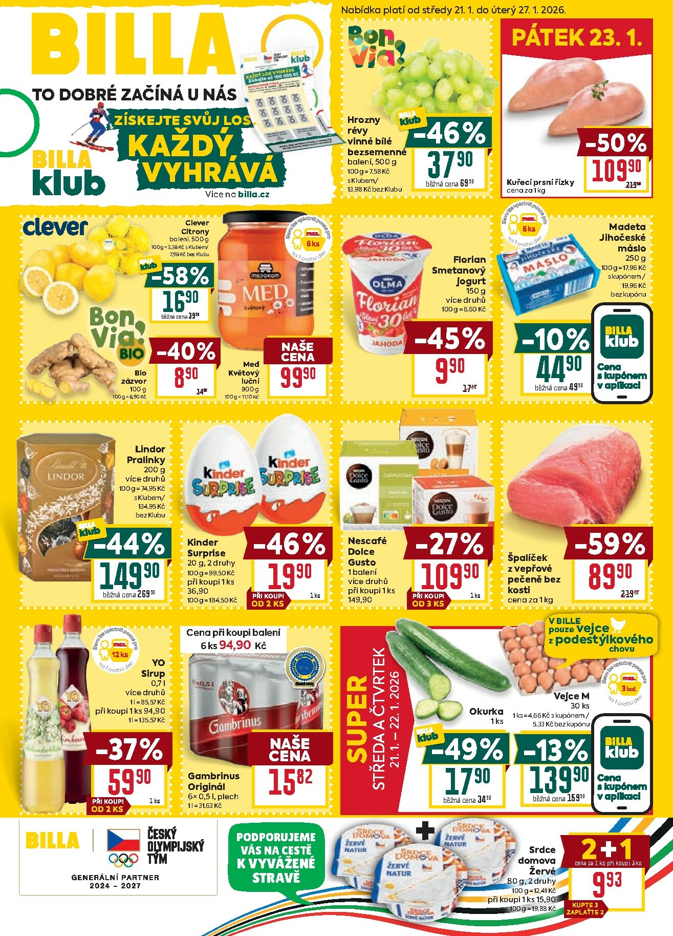 billa - Billa - Malý leták leták platný od 28.01. do 03.02.