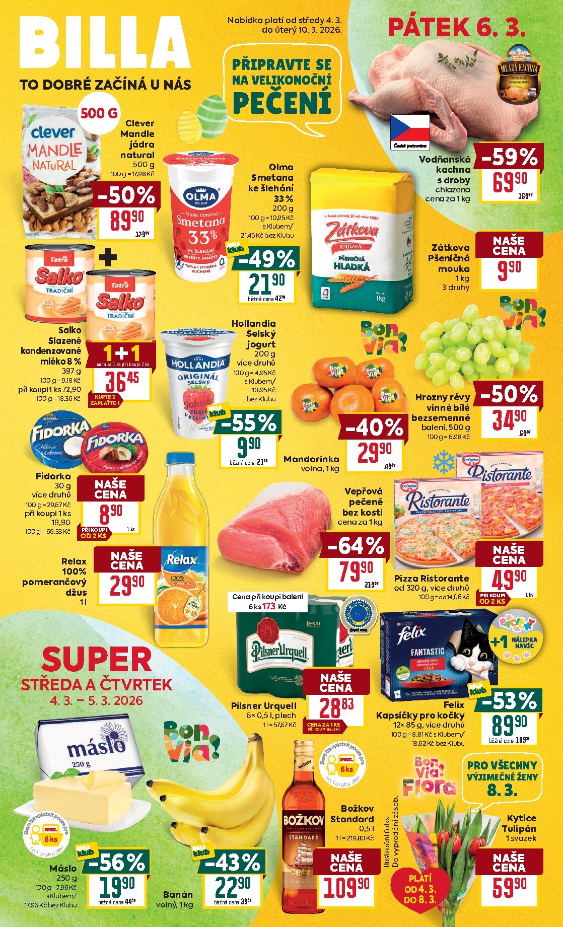 billa - Billa leták platný od středy 04.03.2026 do úterý 10.03.2026