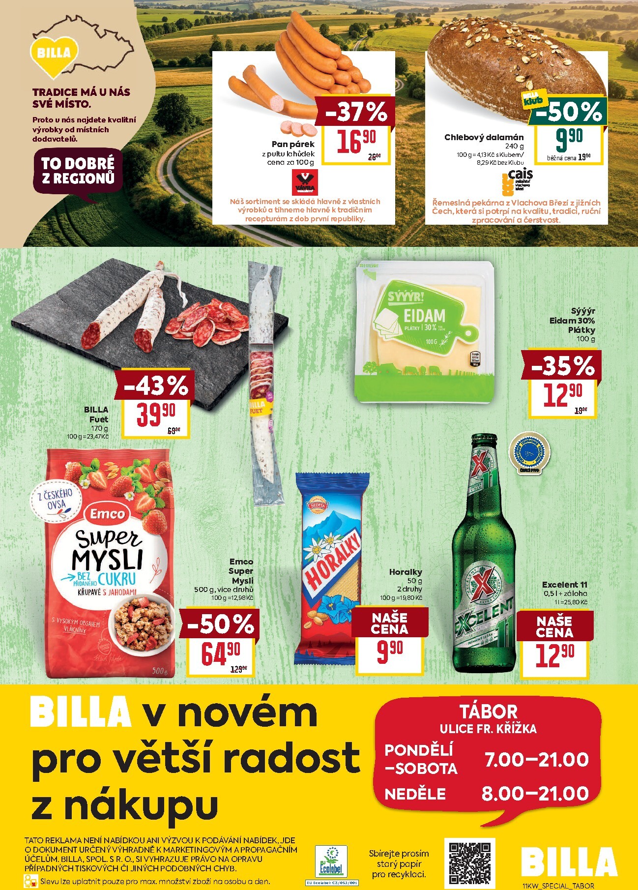 billa - Billa - Tábor leták platný od středy 11.03.2026 do úterý 17.03.2026 - page: 2