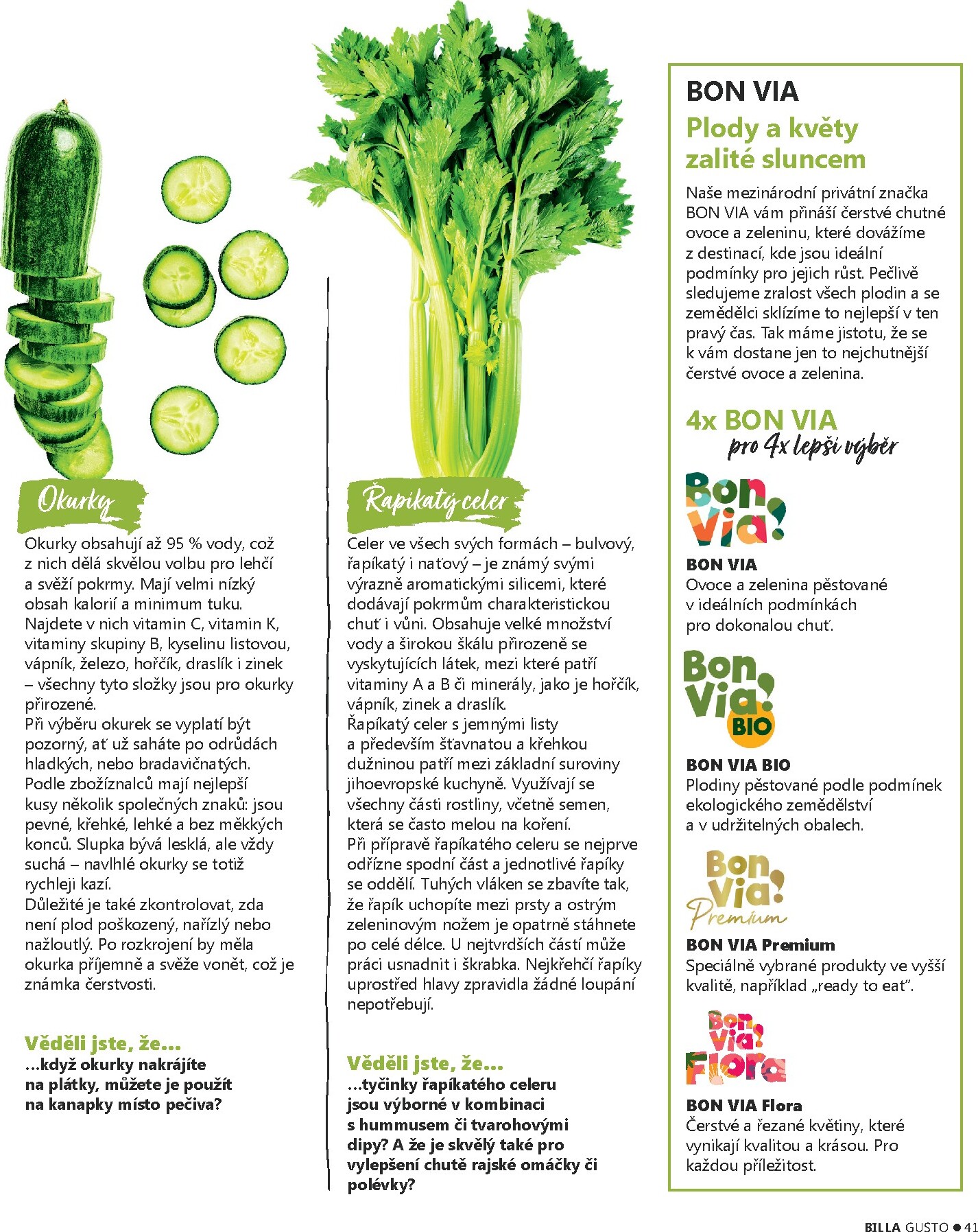 billa - Billa - Gusto magazín leták platný od úterý 10.03.2026 do neděle 31.05.2026 - page: 41