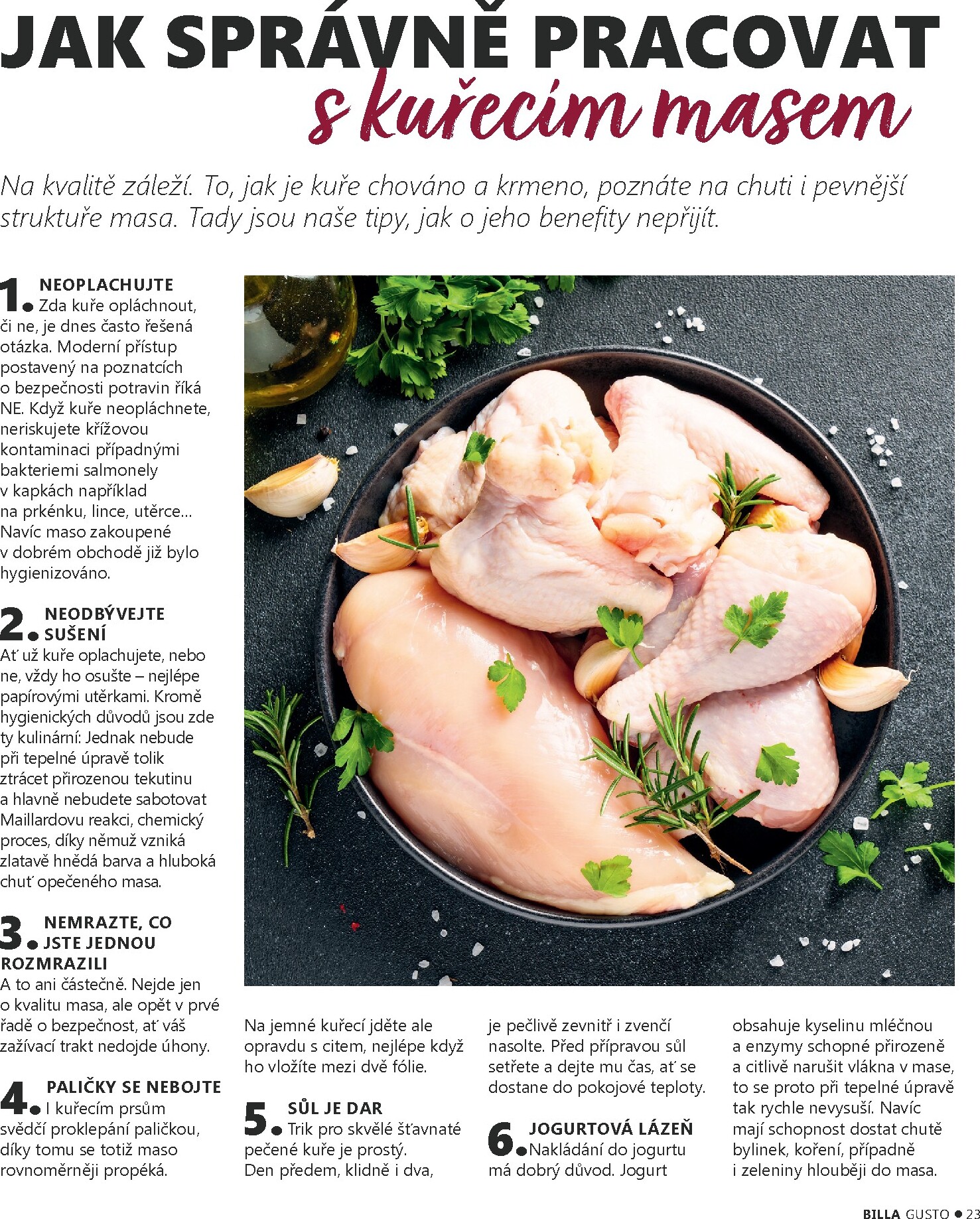 billa - Billa - Gusto magazín leták platný od úterý 10.03.2026 do neděle 31.05.2026 - page: 23