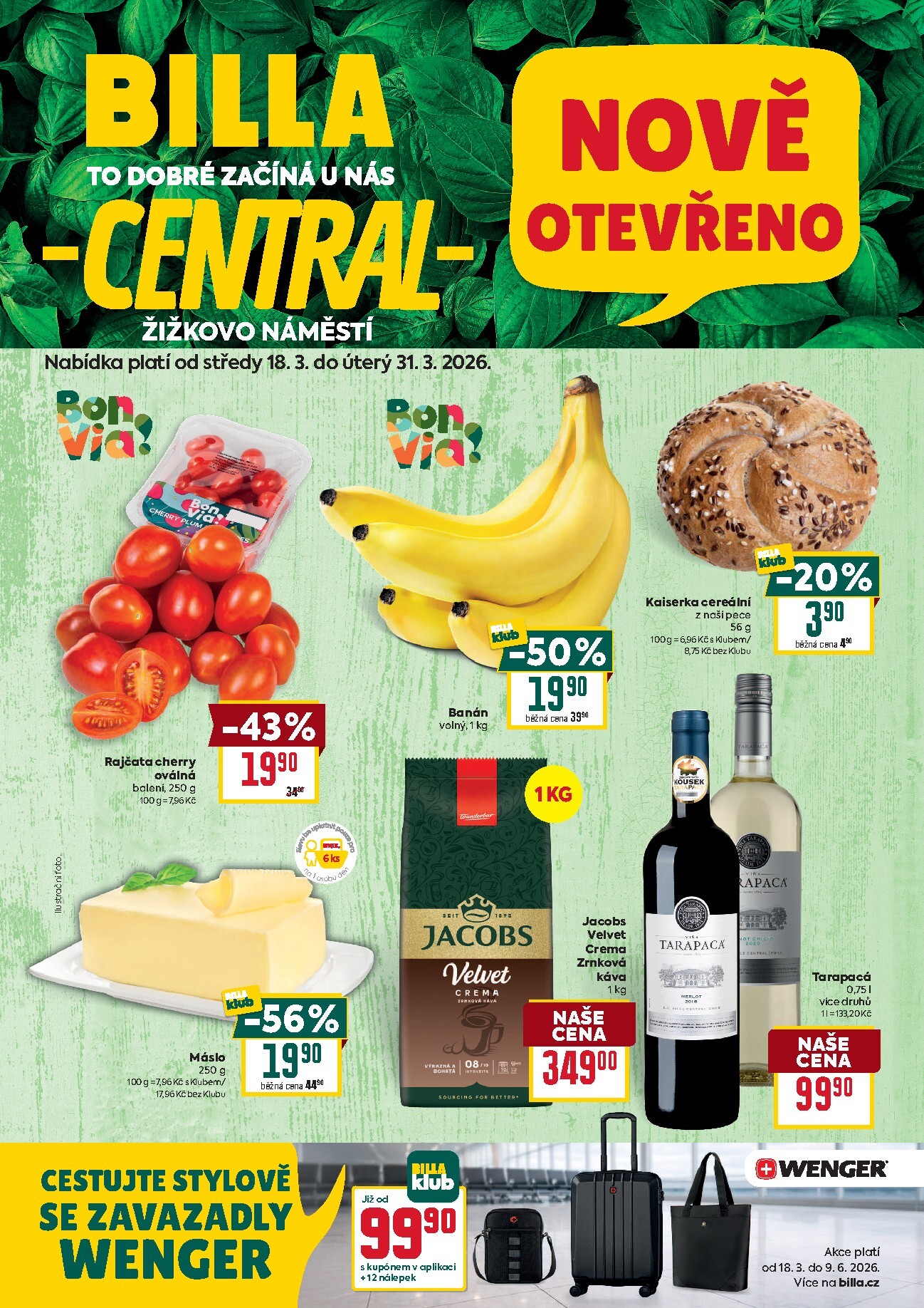 billa - Billa - Chomutov leták platný od středy 18.03.2026 do úterý 31.03.2026