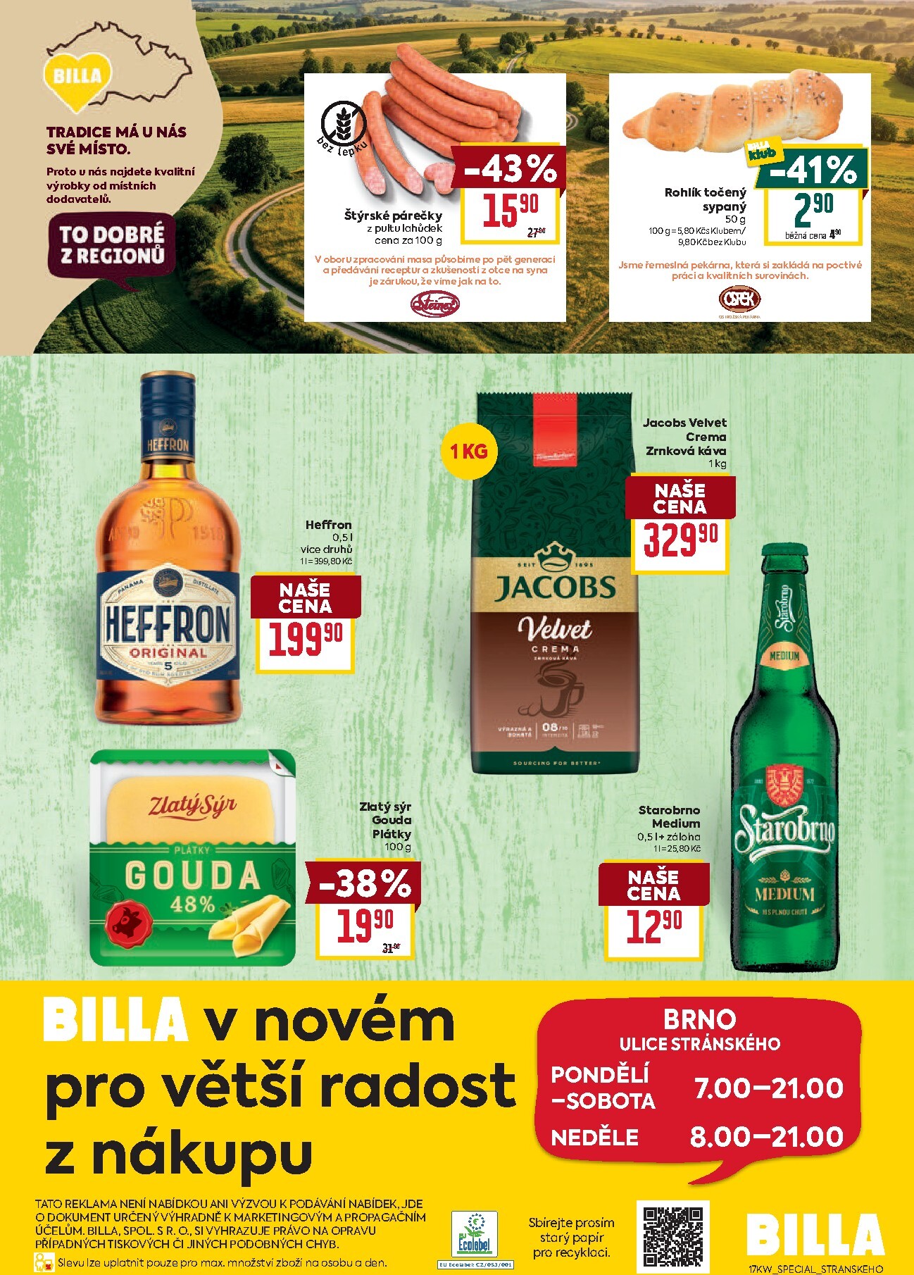 billa - Budoucí Billa - Stránského, Brno leták platný od středy 22.04.2026 do úterý 28.04.2026 - page: 2