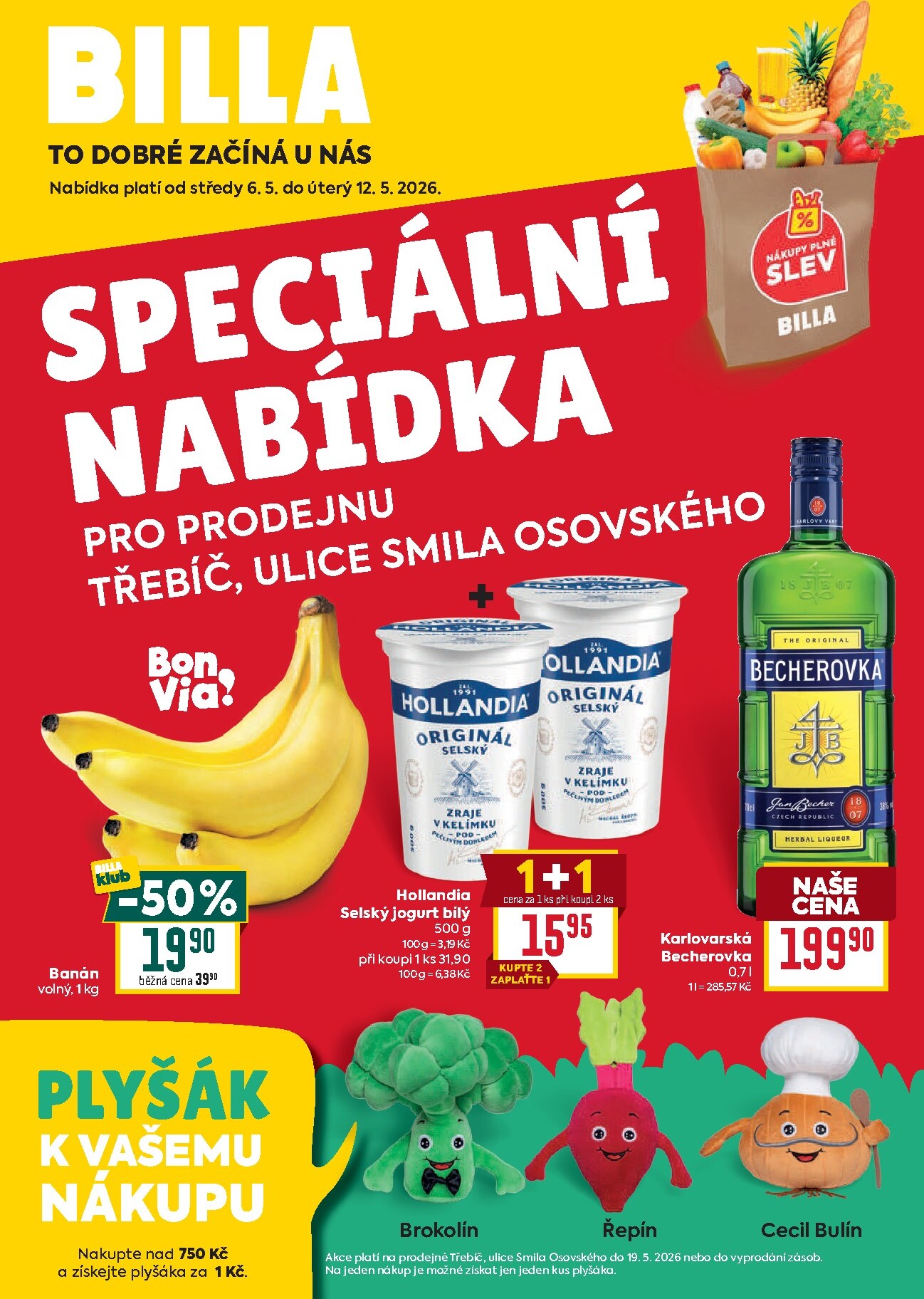 billa - Budoucí Billa - Třebíč leták platný od středy 06.05.2026 do úterý 12.05.2026