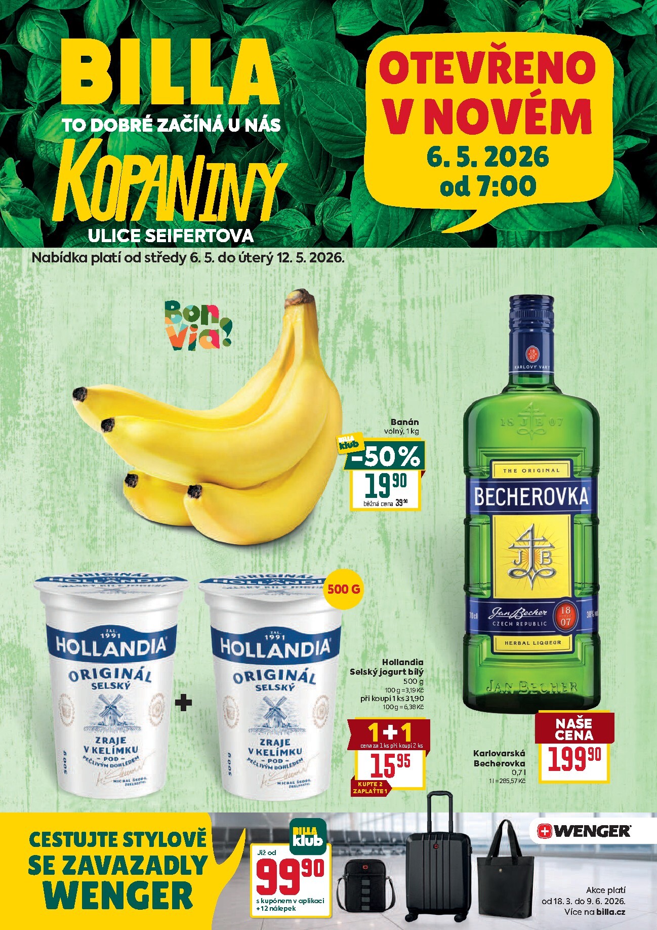 billa - Budoucí Billa - Kopaniny leták platný od středy 06.05.2026 do úterý 12.05.2026